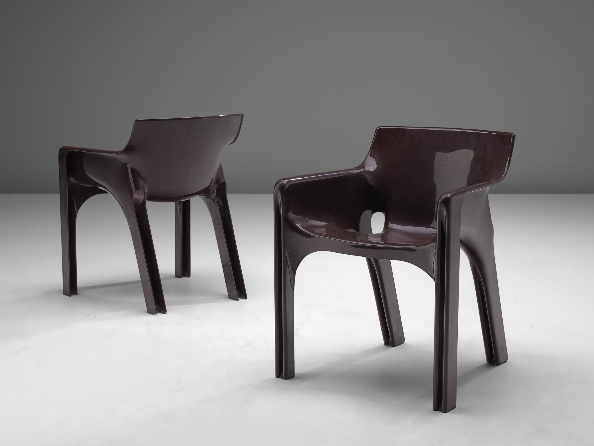 Set of Eight 'Gaudi' Chairs by Vico Magistretti In Good Condition In Waalwijk, NL