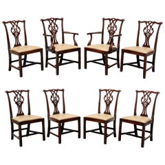 Set of Eight George III Style Mahogany Dining Chairs