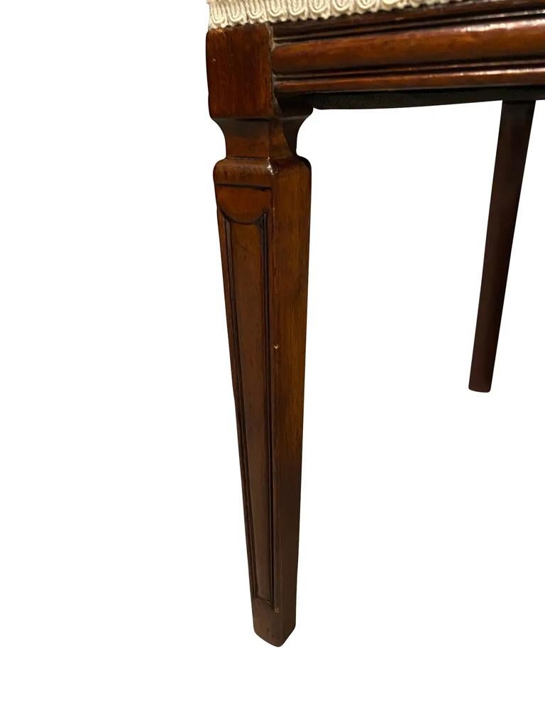 Late 18th Century Set of Eight George III Style Mahogany Dining Chairs For Sale