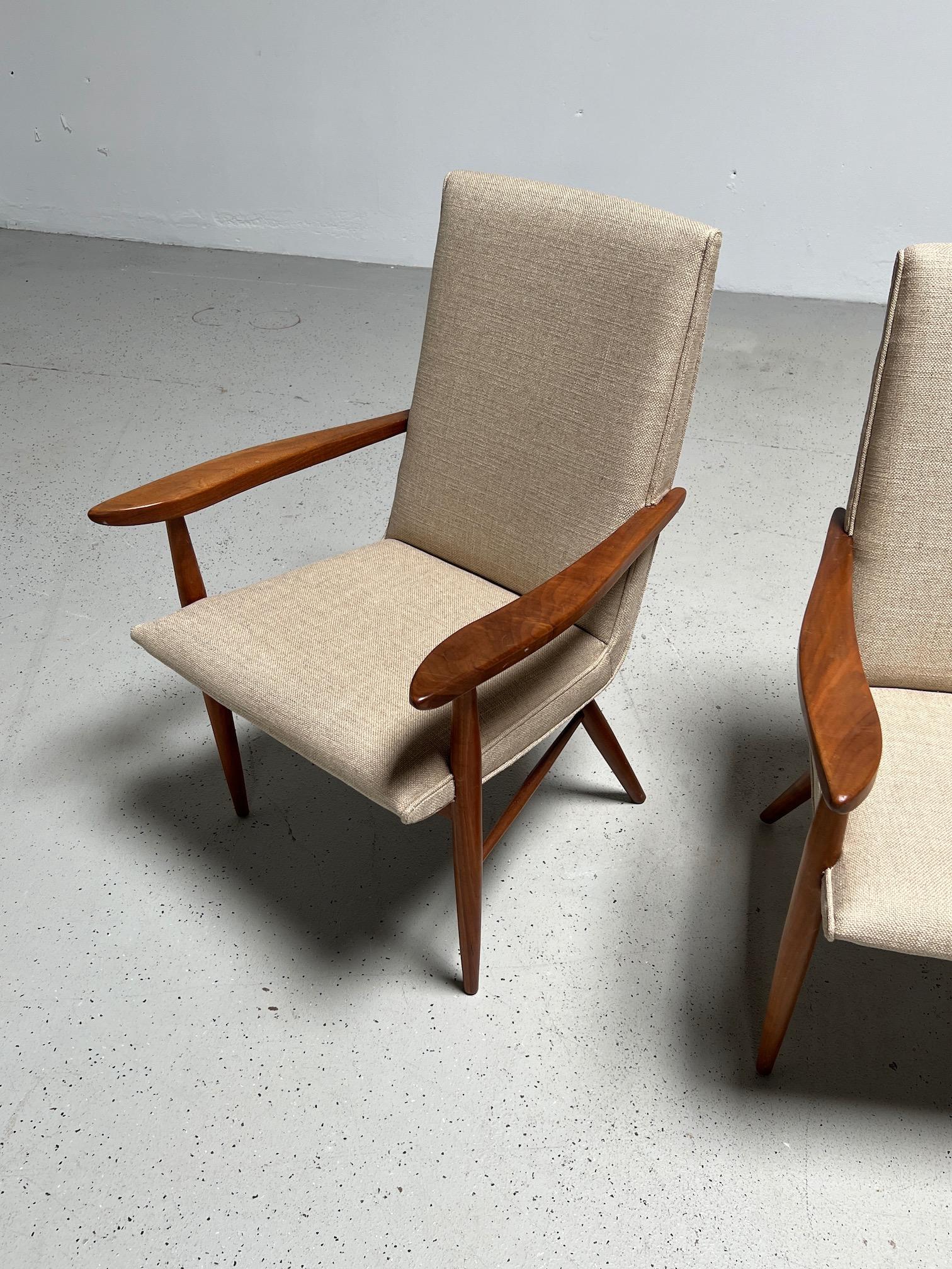 Set of Eight George Nakashima Model 206 Dining Chairs for Widdicomb 7