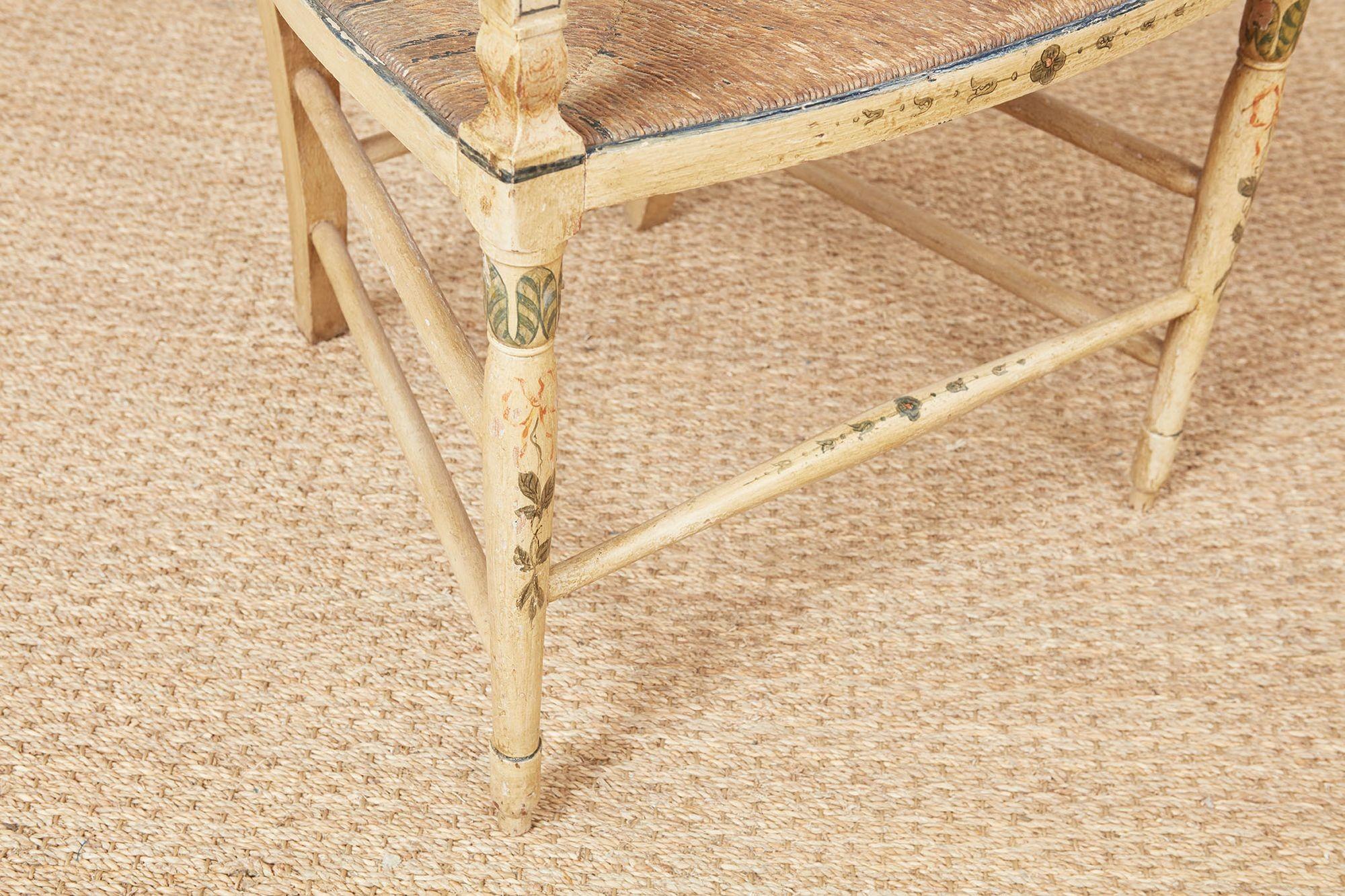 Ensemble de huit fauteuils géorgiens peints en vente 3