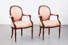 Set of Eight Georgian Style Armchairs