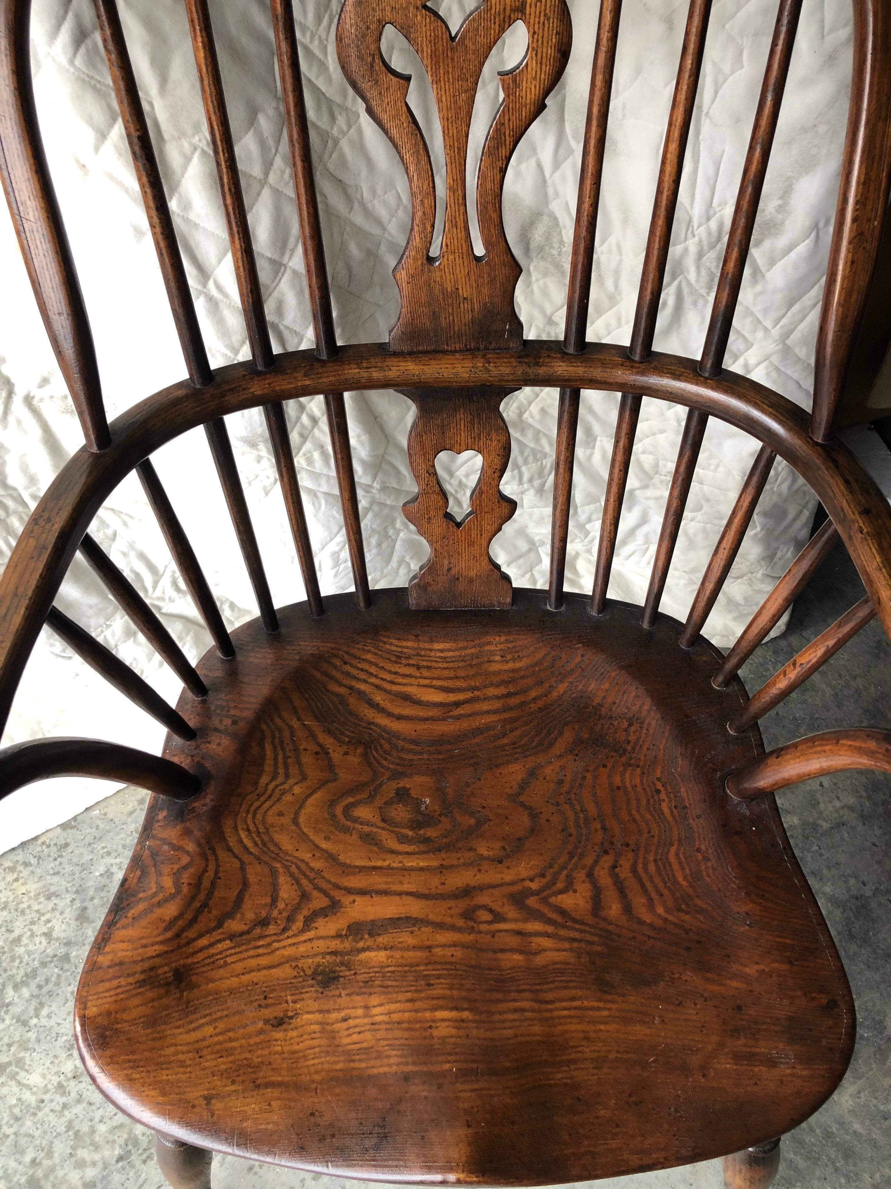 Set of Eight Georgian Style Windsor Dining Chairs 6