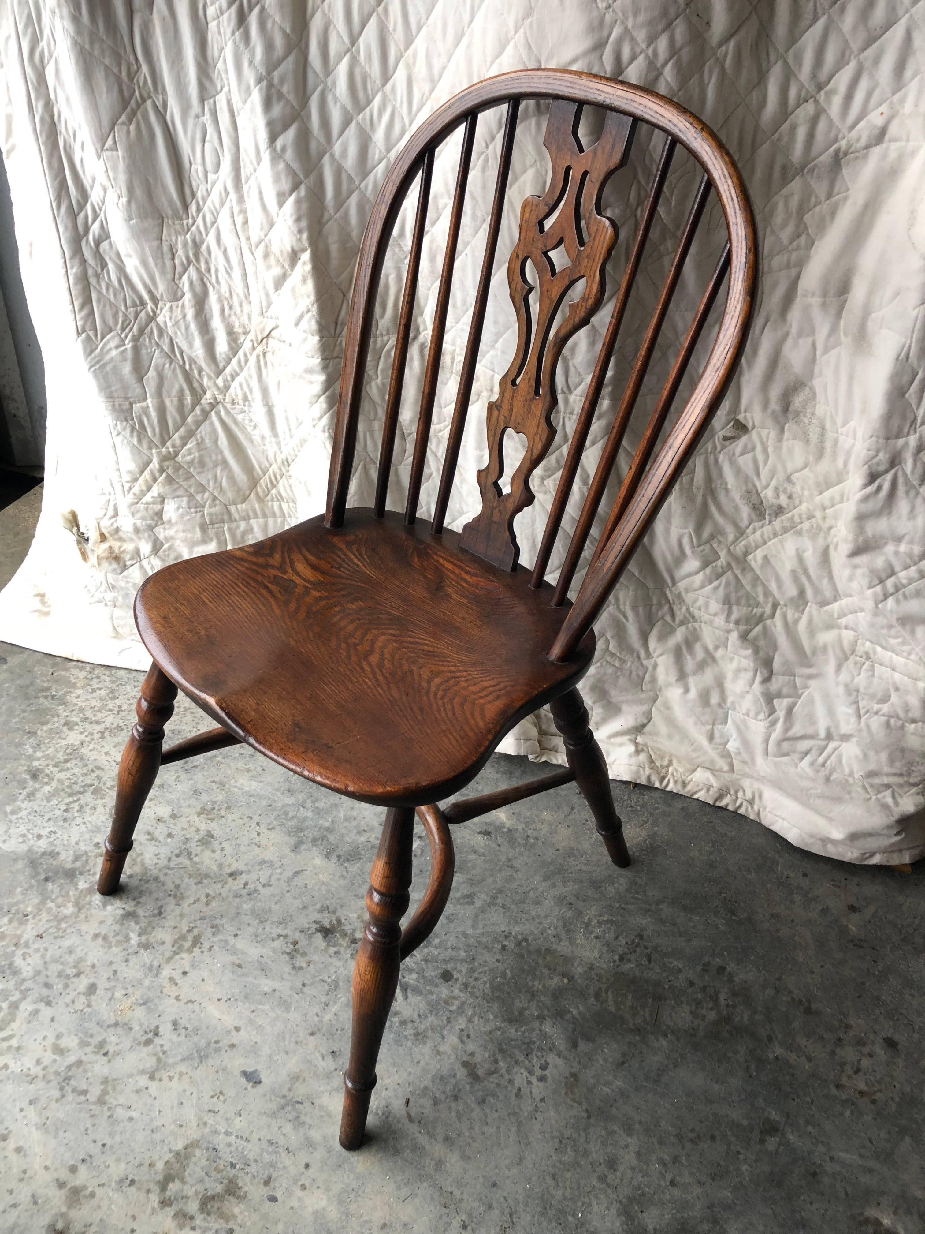 Set of Eight Georgian Style Windsor Dining Chairs 7