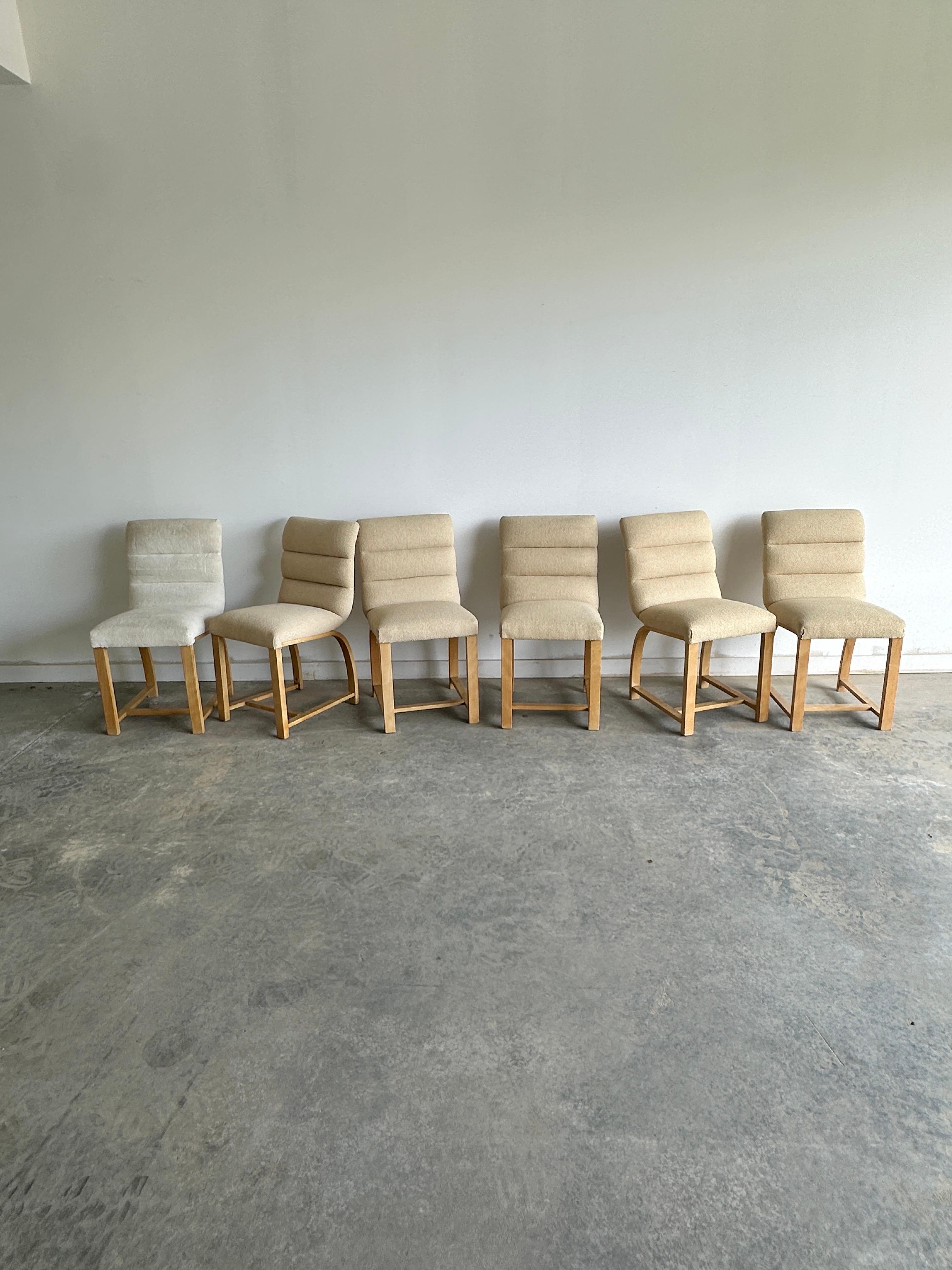 Américain Ensemble de huit chaises de salle à manger Art déco Gilbert Rohde pour Heywood Wakefield en vente