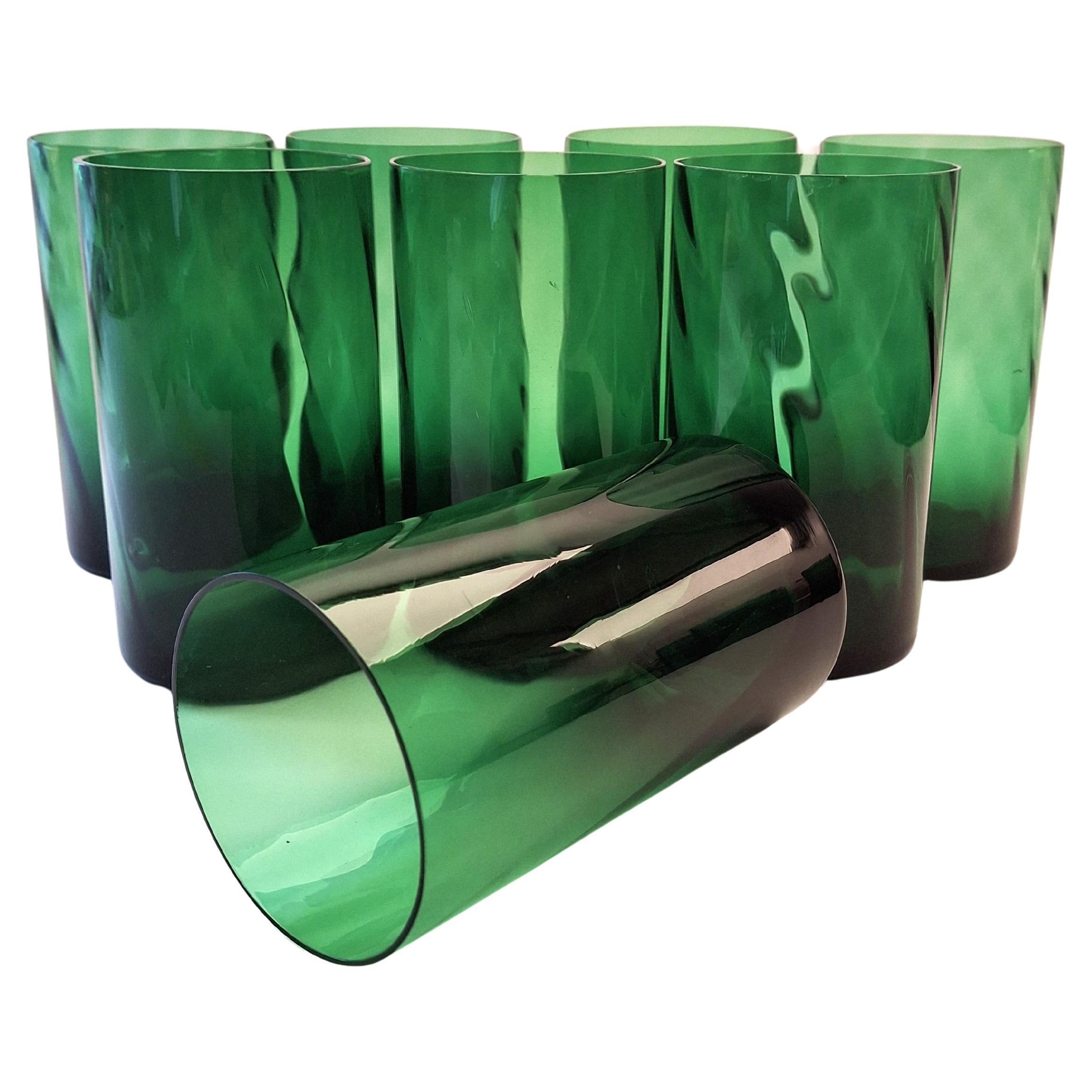 Juego de ocho vasos Años 70 Italia