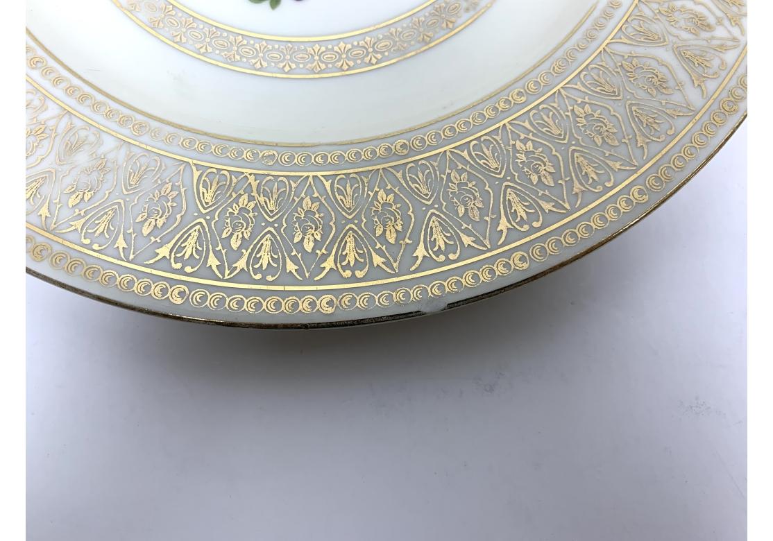 Ensemble de huit assiettes de rangement ou de table PickenHammer incrustées d'or en vente 5