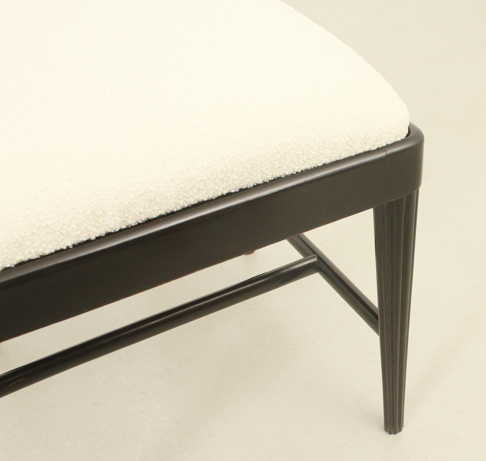 Ensemble de huit chaises de salle à manger attribuées à Guglielmo Ulrich, Italie, années 1940 en vente 1