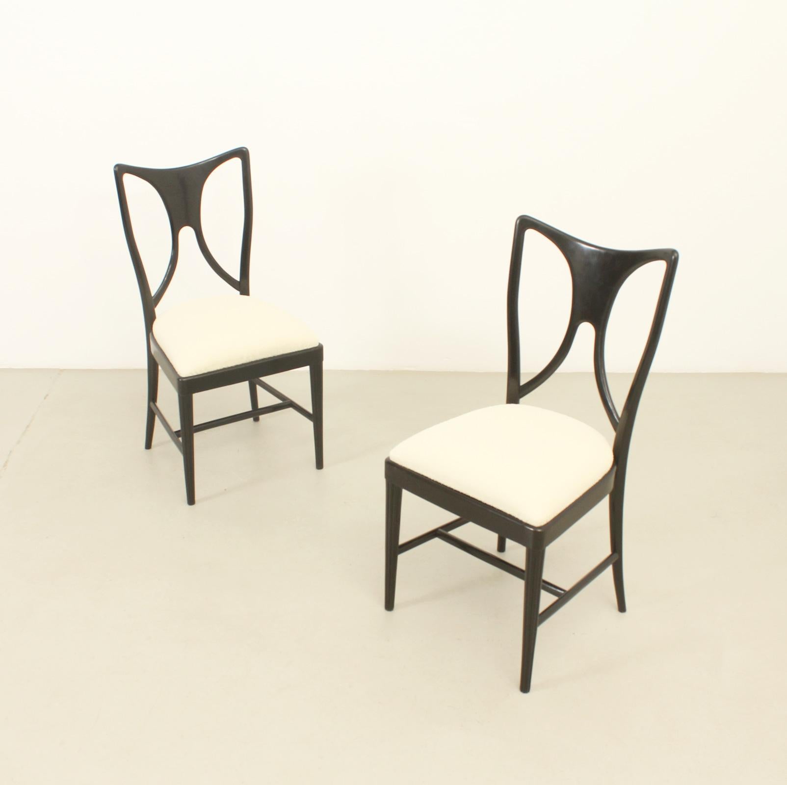 Ensemble de huit chaises de salle à manger attribuées à Guglielmo Ulrich, Italie, années 1940 en vente 2