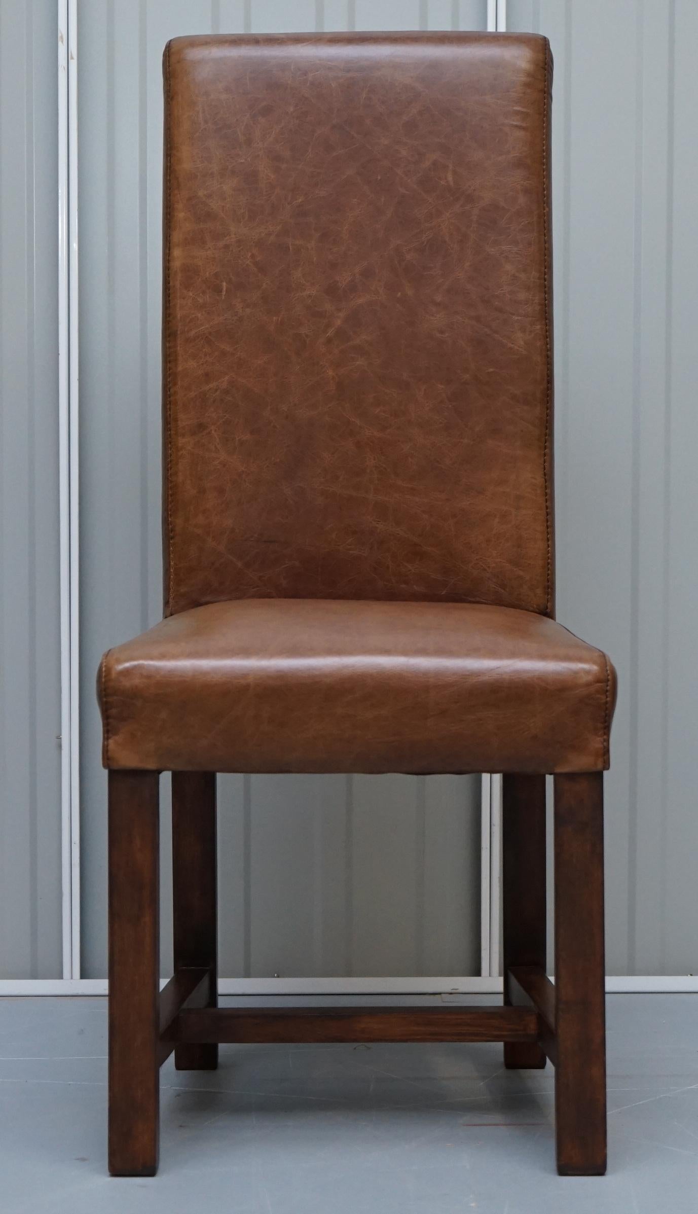 high back leather dining chairs