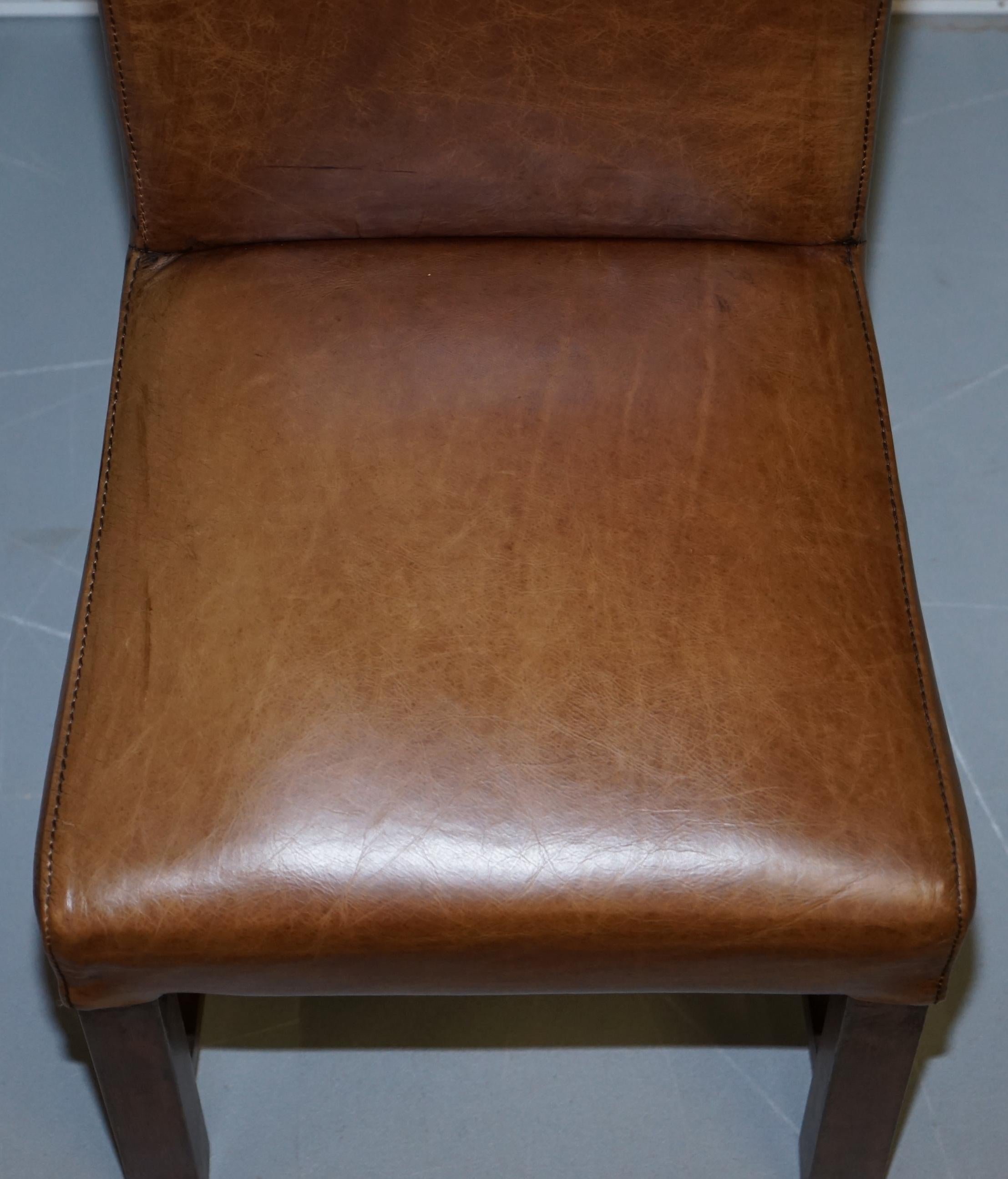 tall back leather dining chairs