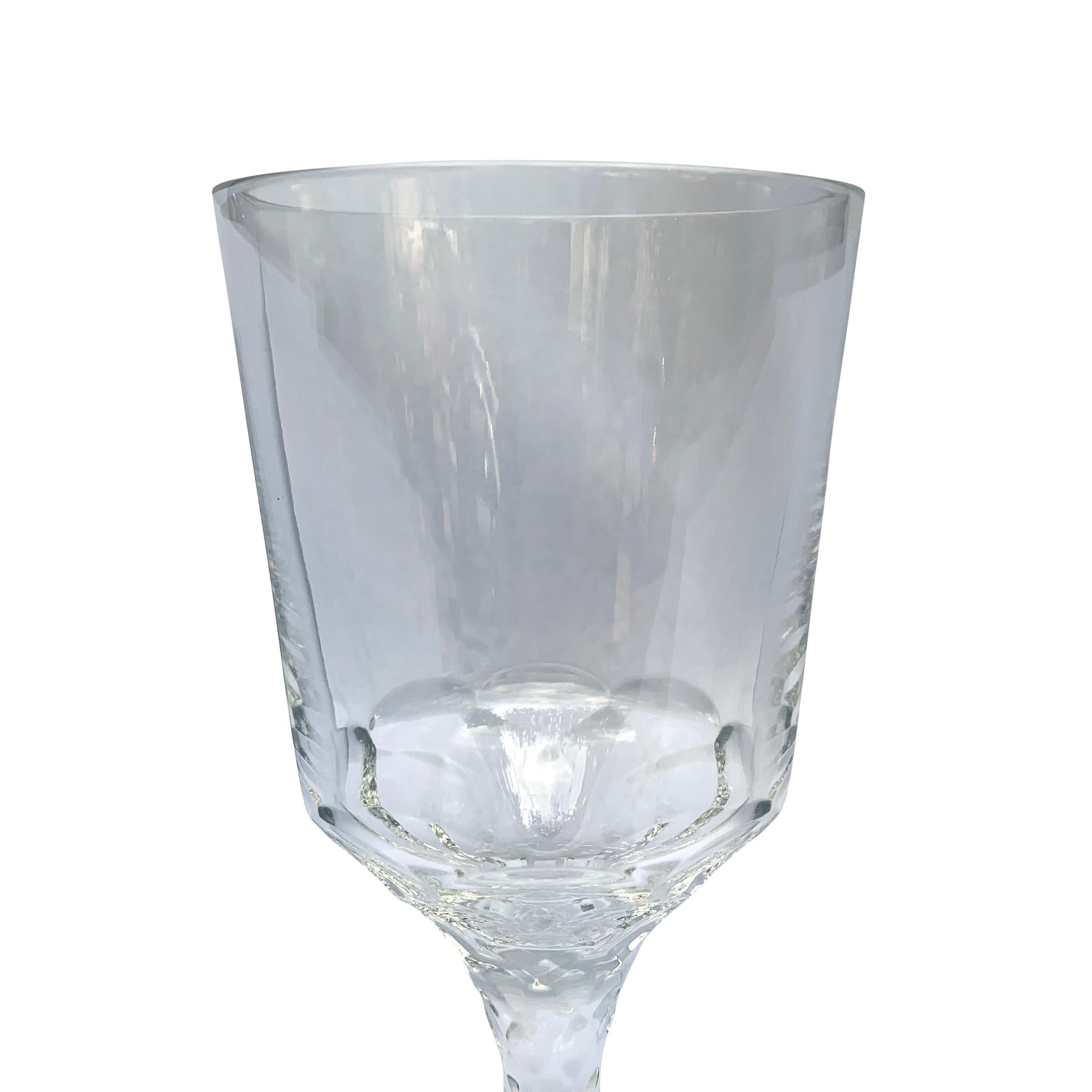 hand blown crystal wine glasses