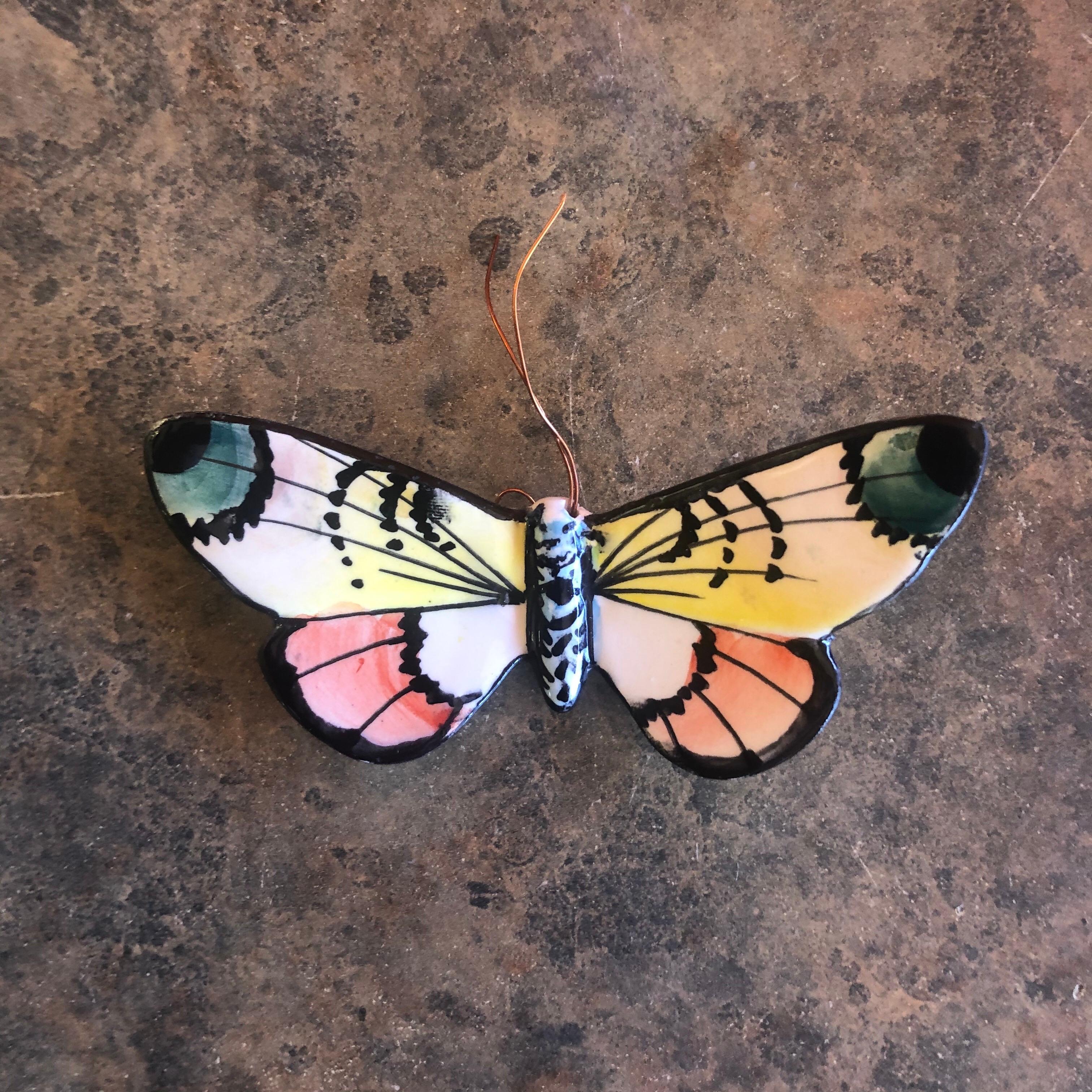 Set of Eight Handmade Ceramic Butterflies Wall Art at 1stDibs ceramic butterflies for the wall