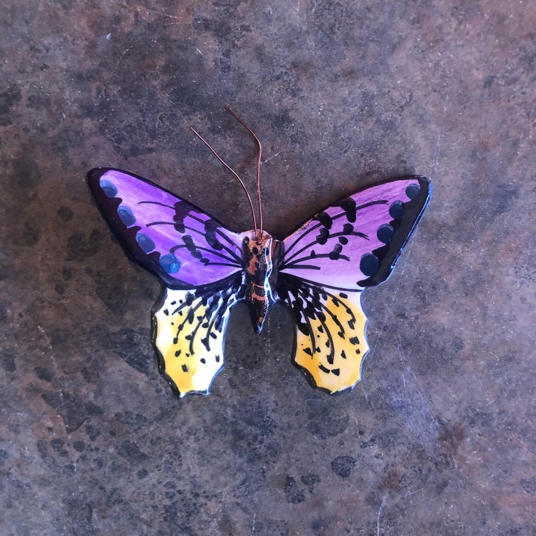 Set of Eight Handmade Ceramic Butterflies Wall Art at 1stDibs ceramic