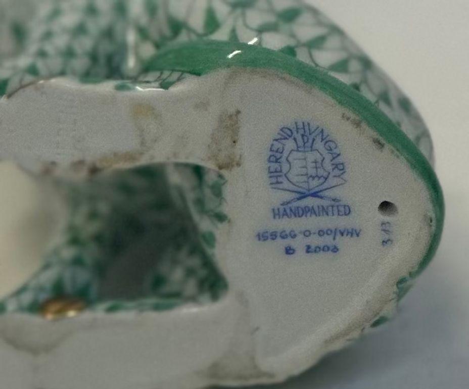 Satz von acht handbemalten Porzellanfiguren - Herend-Ungarn, Ende des 20. im Angebot 2