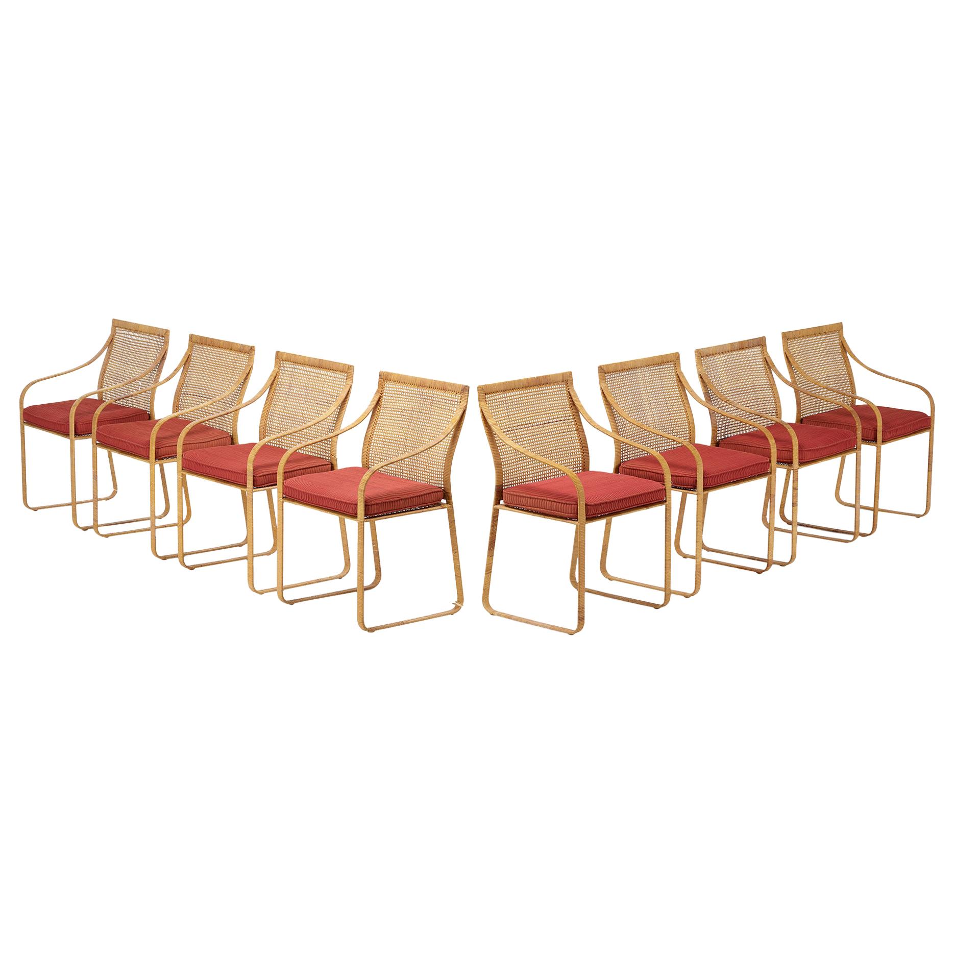 Set of Eight Harvey Probber Classique Dining Chairs