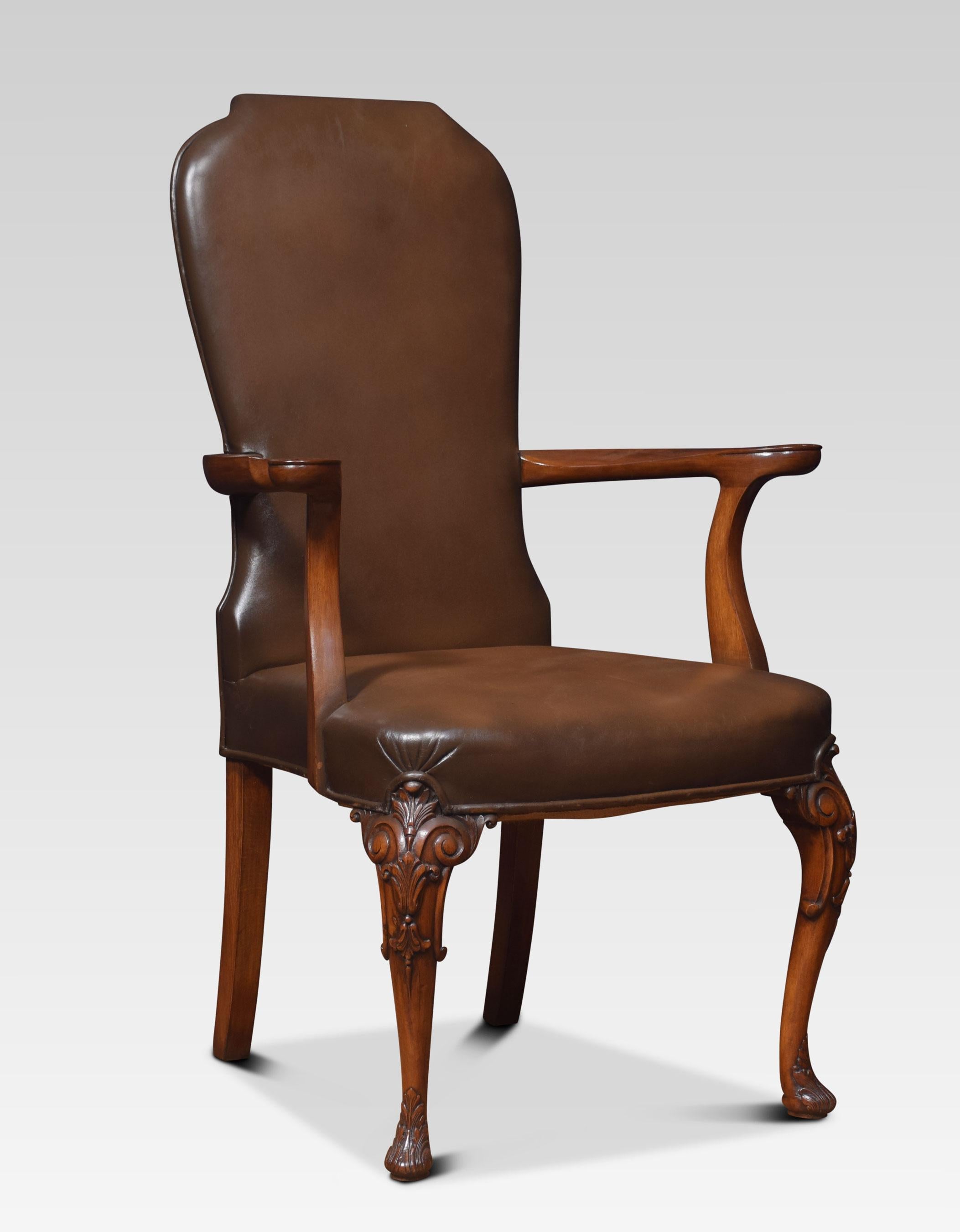 leather backed dining chairs