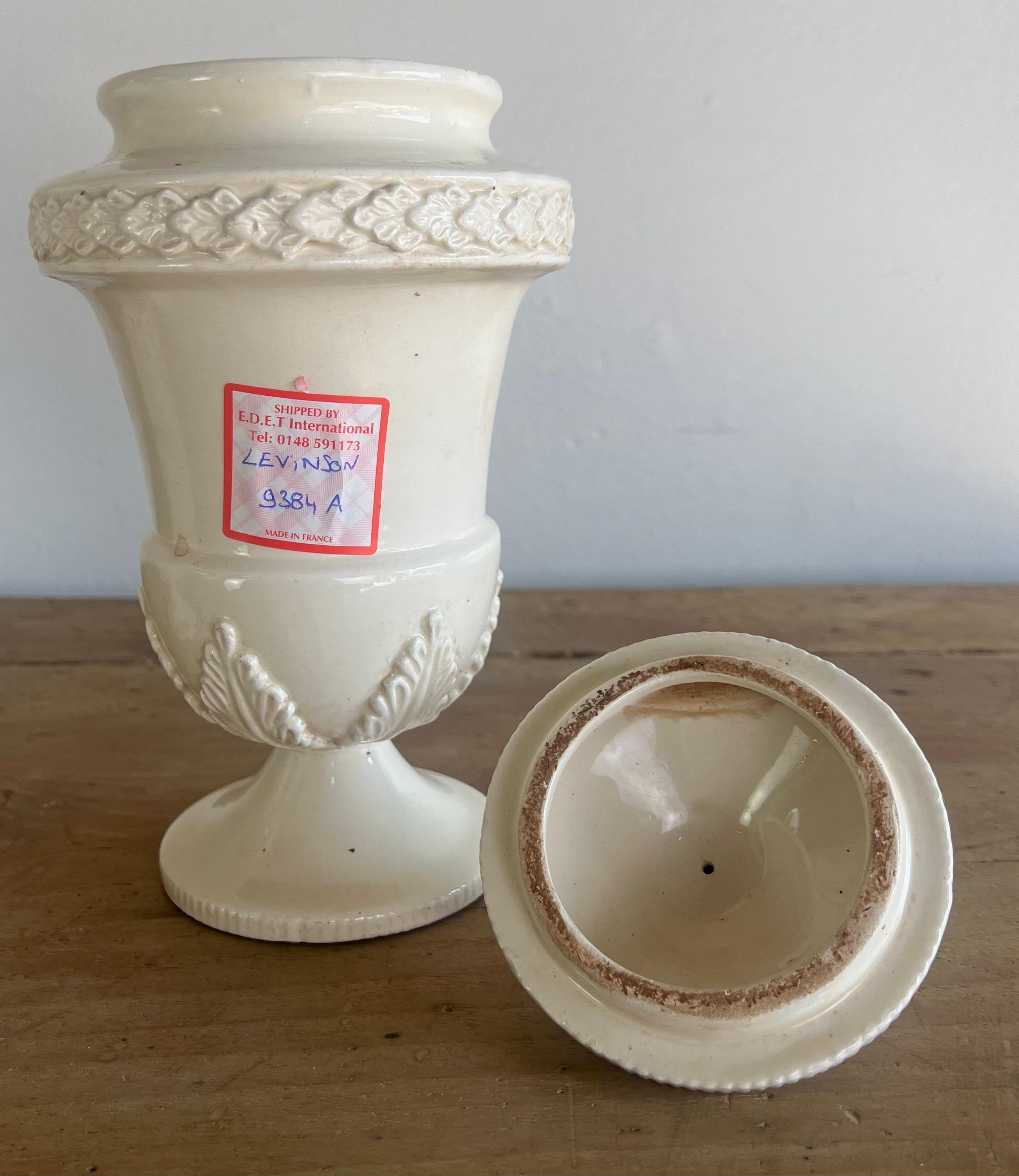 Set of Eight Italian Apothecary Jars w/ Lids For Sale 6