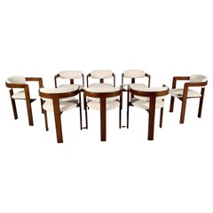 Set of Eight Italian Dining Chairs with Bentwood Frames, 1970
