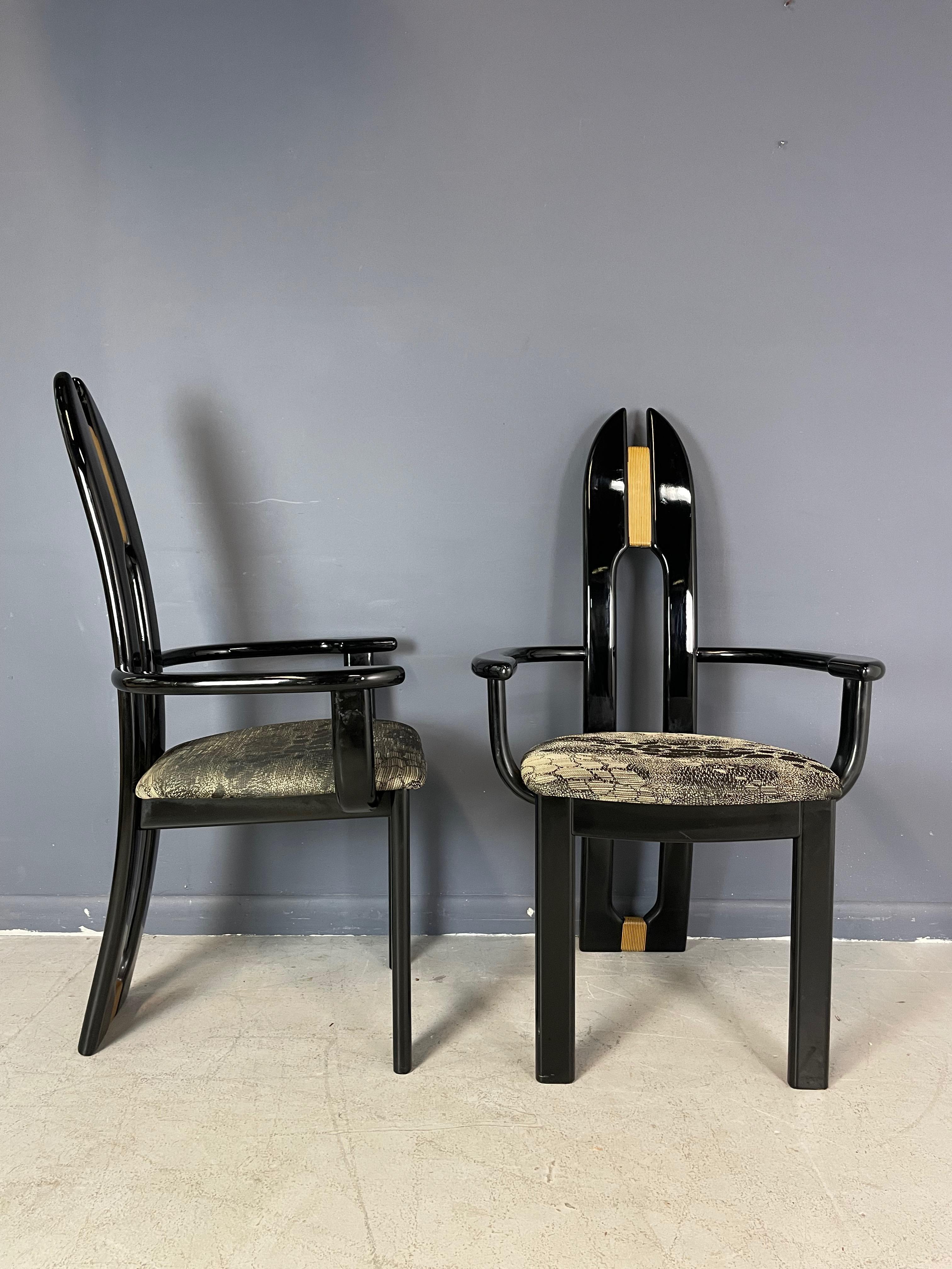 Italian Dining Chairs Set of Eight for Ello by Pietro Costantini  For Sale 2