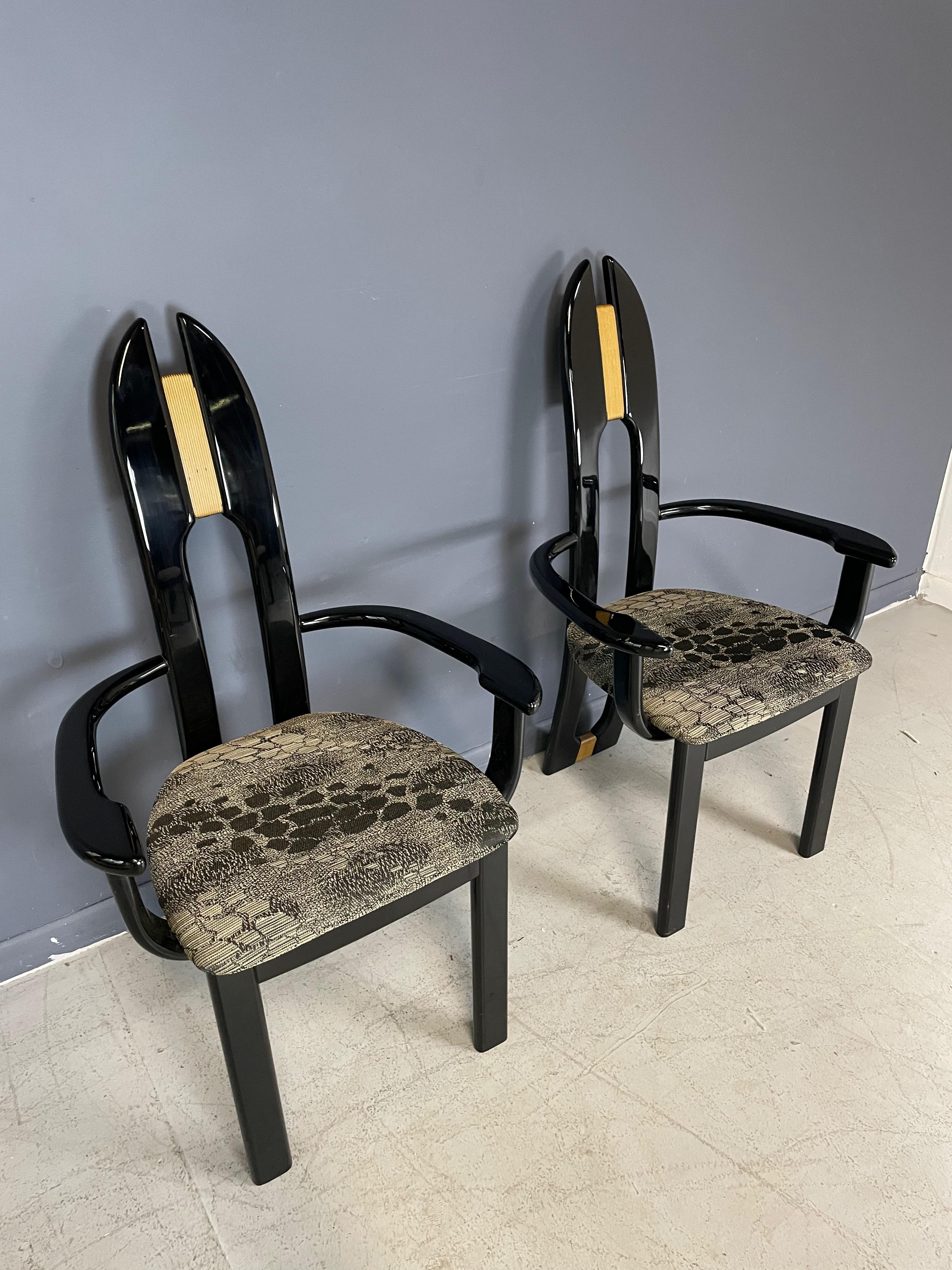 Italian Dining Chairs Set of Eight for Ello by Pietro Costantini  In Good Condition For Sale In Philadelphia, PA