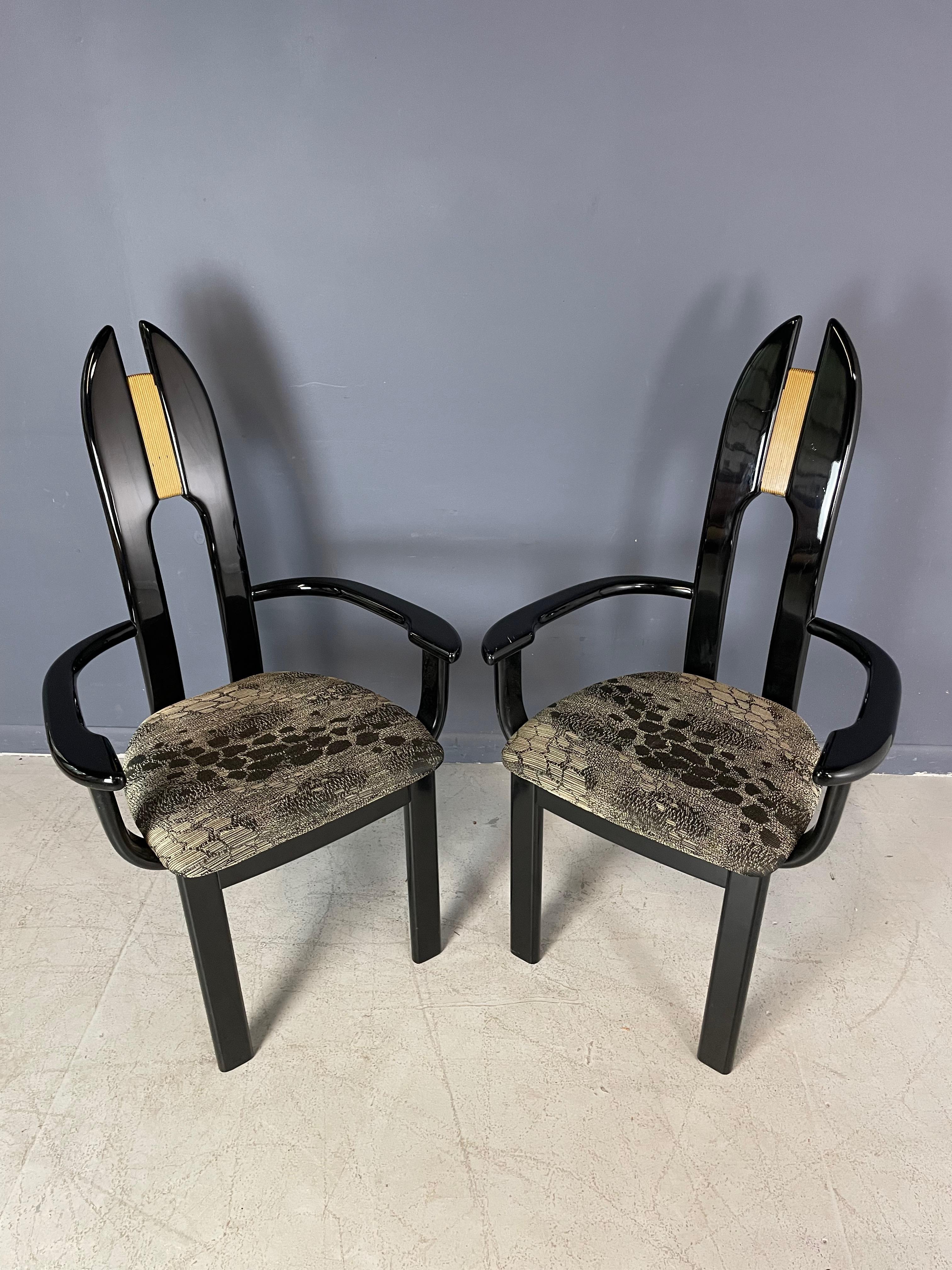 20th Century Italian Dining Chairs Set of Eight for Ello by Pietro Costantini  For Sale