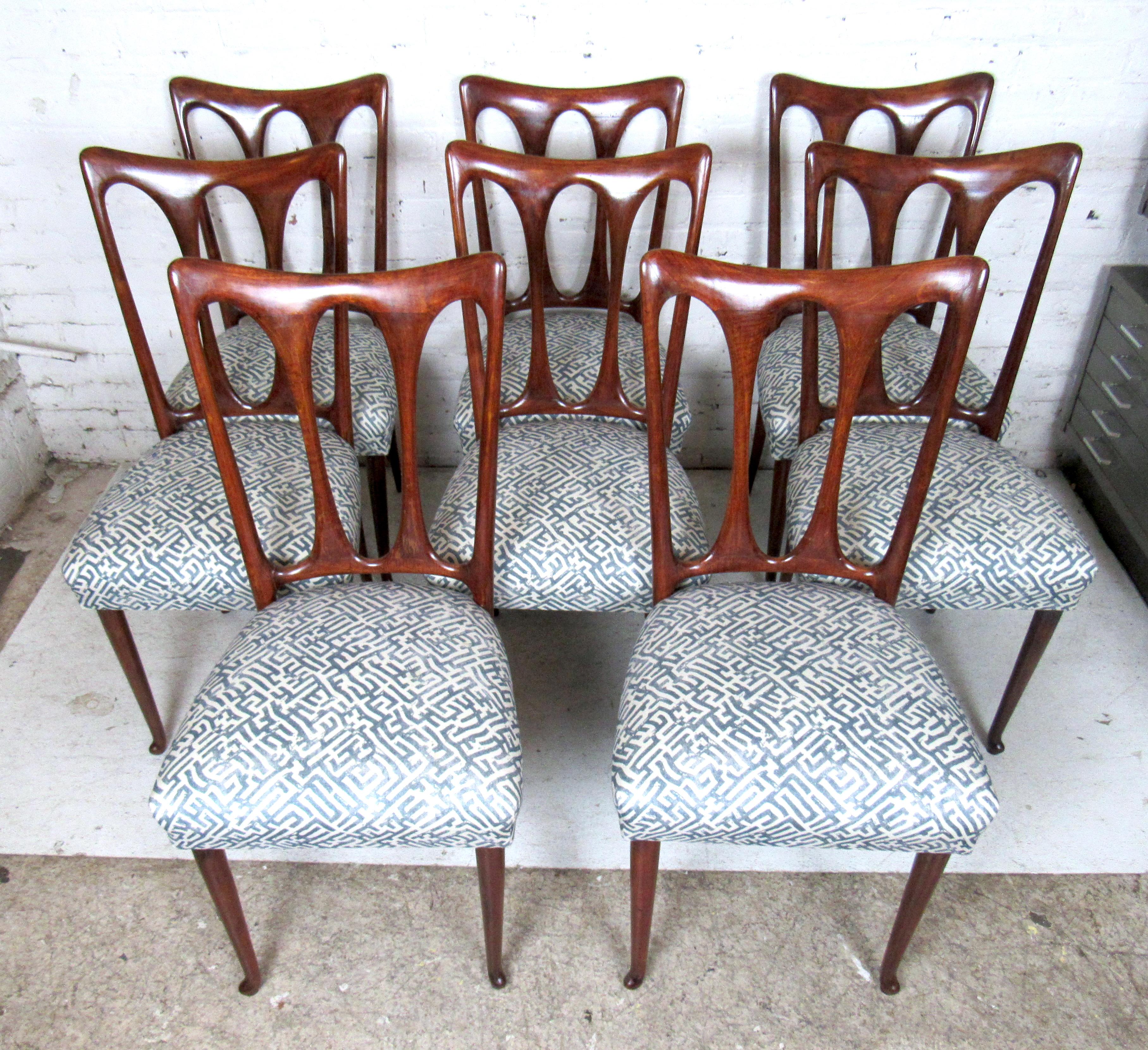 Set of Eight Italian Dining Chairs 6