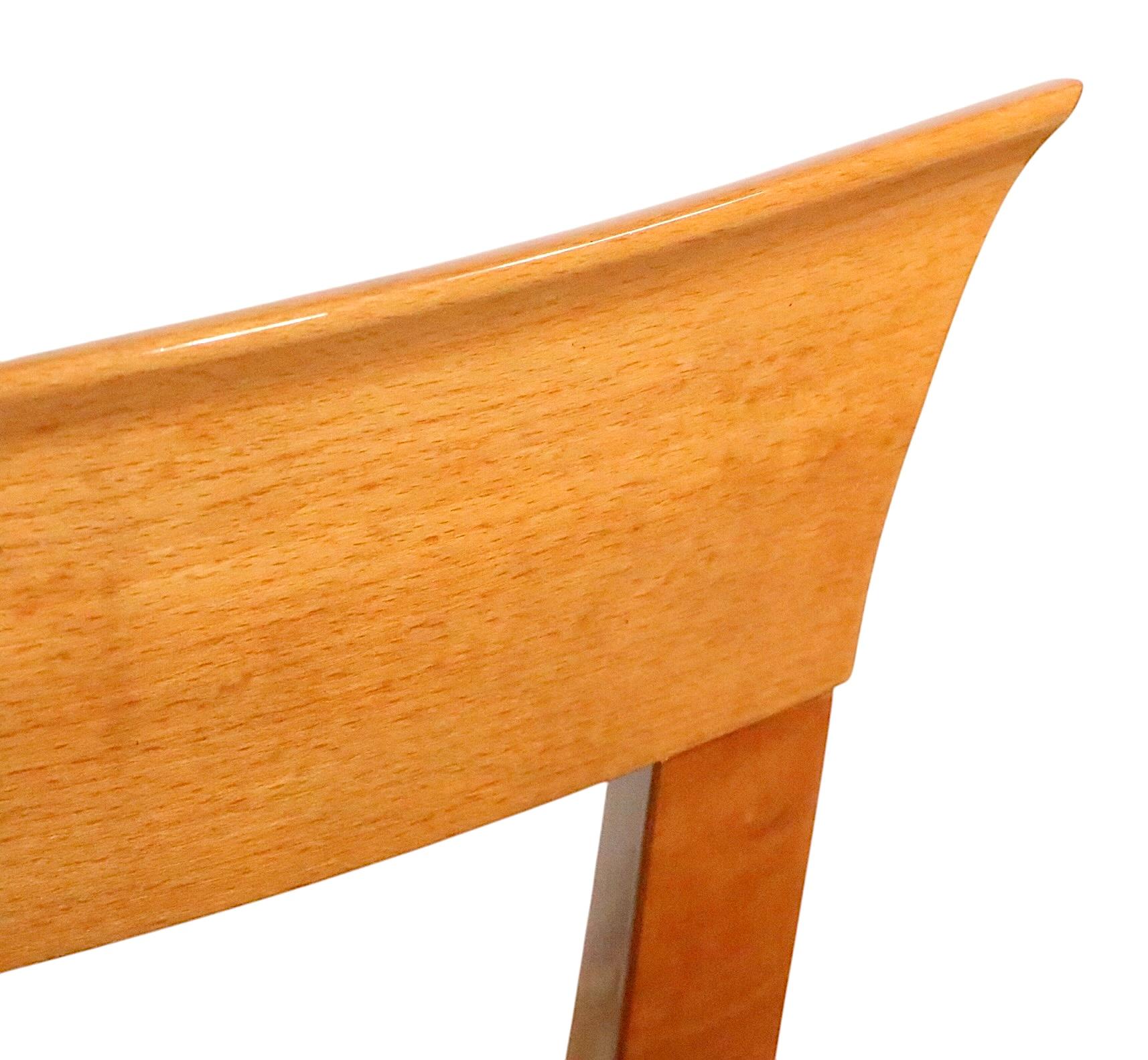 Conjunto de ocho sillas de comedor italianas Klismos de Pietro Costantini para Ello en venta 1