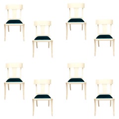 Set of Eight Italian Made Klismos Chairs