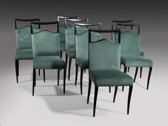 Set of Eight Italian Mid-Century Dining Chairs by Paolo Buffa, Italy, 1950s