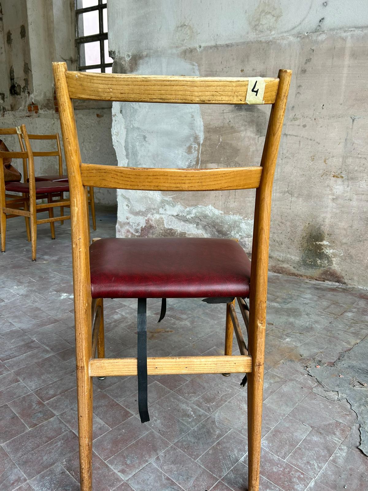 Leggera Mid Century Dining Chair by Gio Ponti for Cassina For Sale 5
