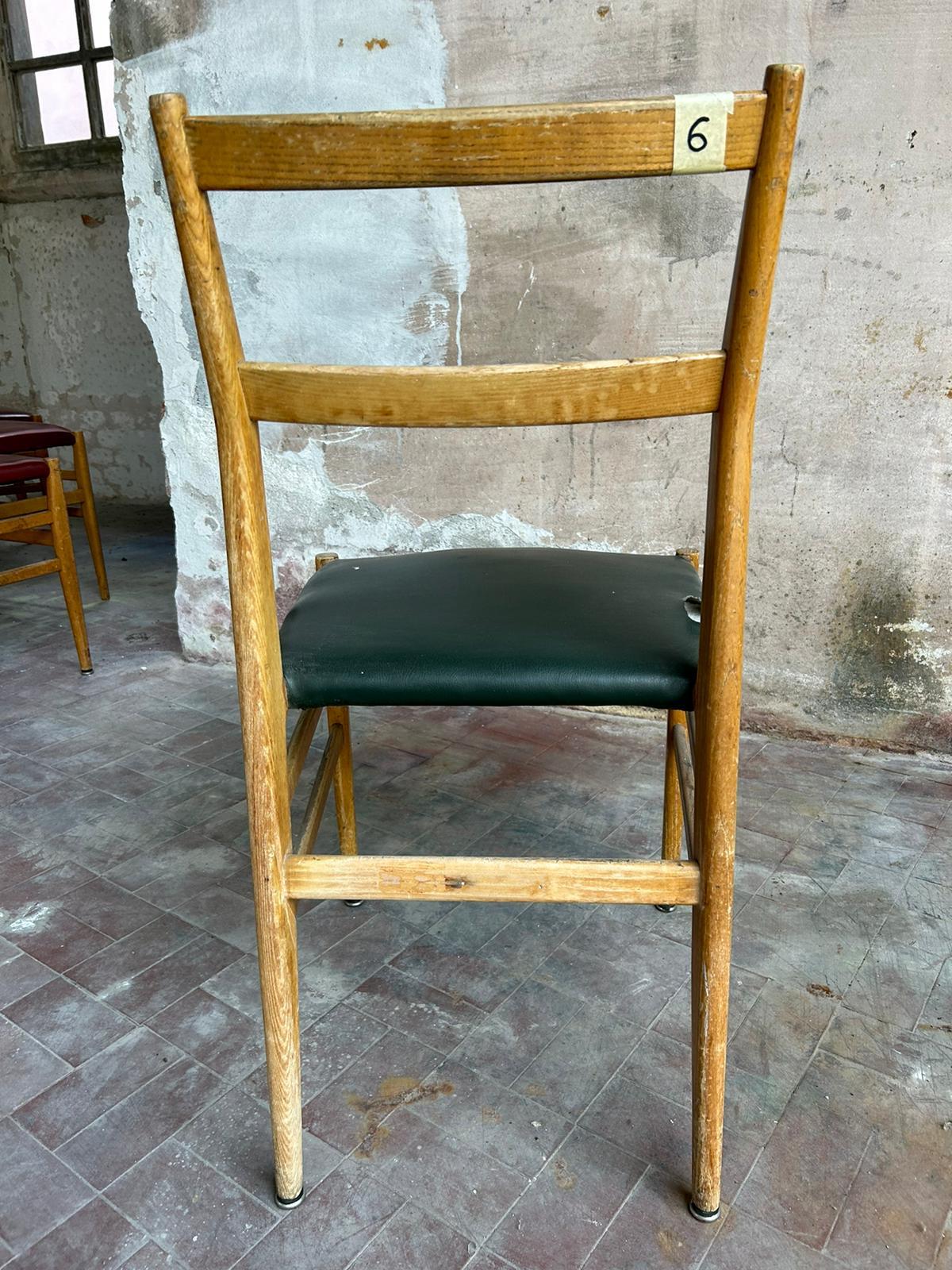 Chaise de salle à manger Leggera mi-siècle de Gio Ponti pour Cassina en vente 11