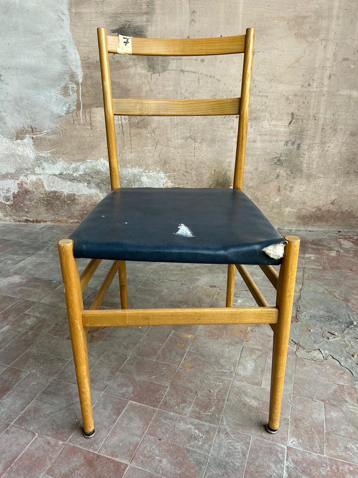 Chaise de salle à manger Leggera mi-siècle de Gio Ponti pour Cassina en vente 12