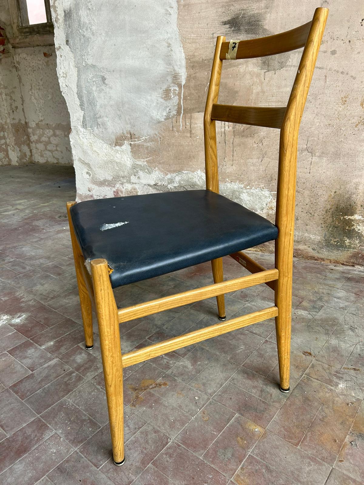 Chaise de salle à manger Leggera mi-siècle de Gio Ponti pour Cassina en vente 13