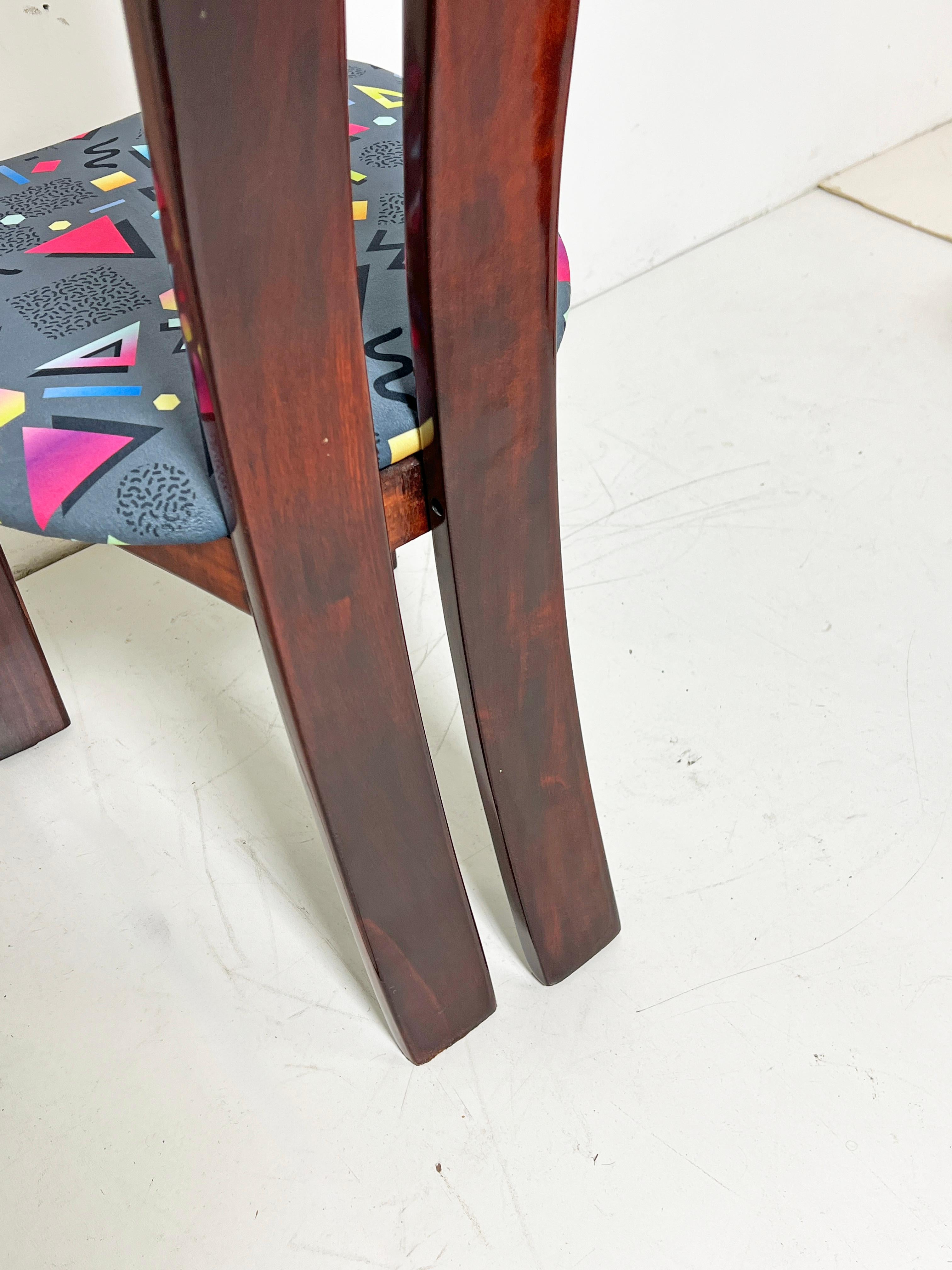 Set of Eight Italian Postmodern Dining Chairs by Pietro Costantini for Ello im Angebot 4