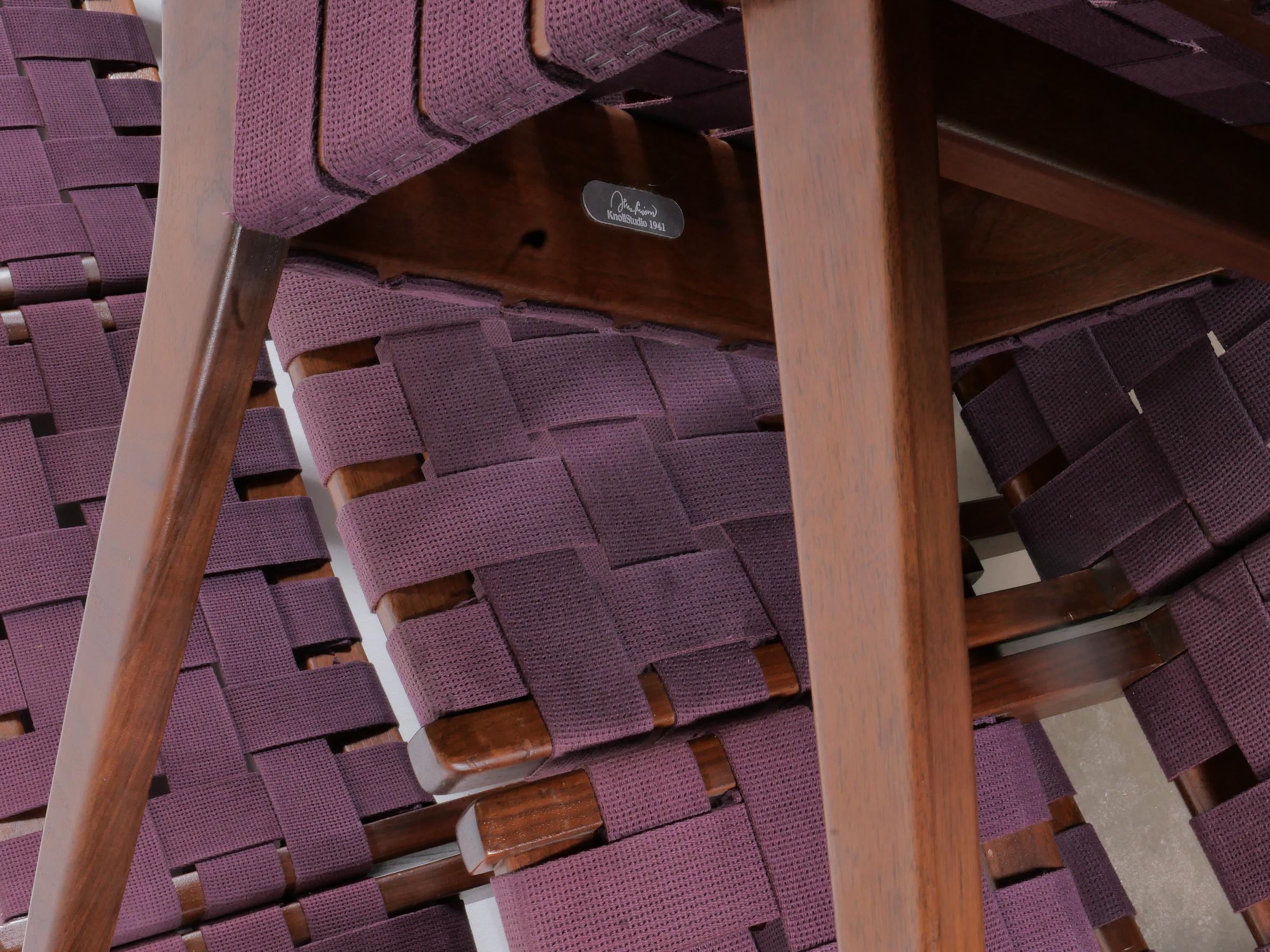 Américain Ensemble de huit chaises d'appoint Jens Risom en vente