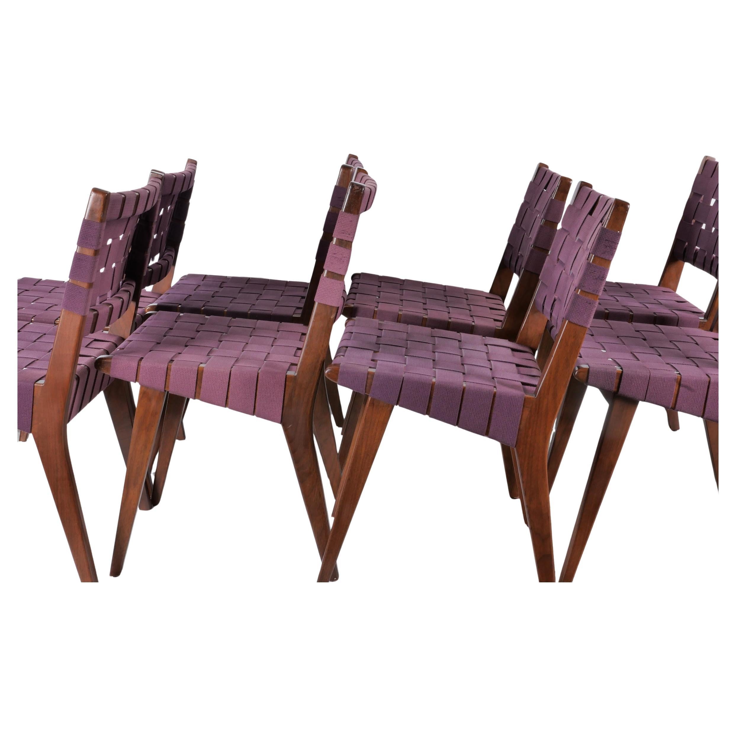 Ensemble de huit chaises d'appoint Jens Risom en vente