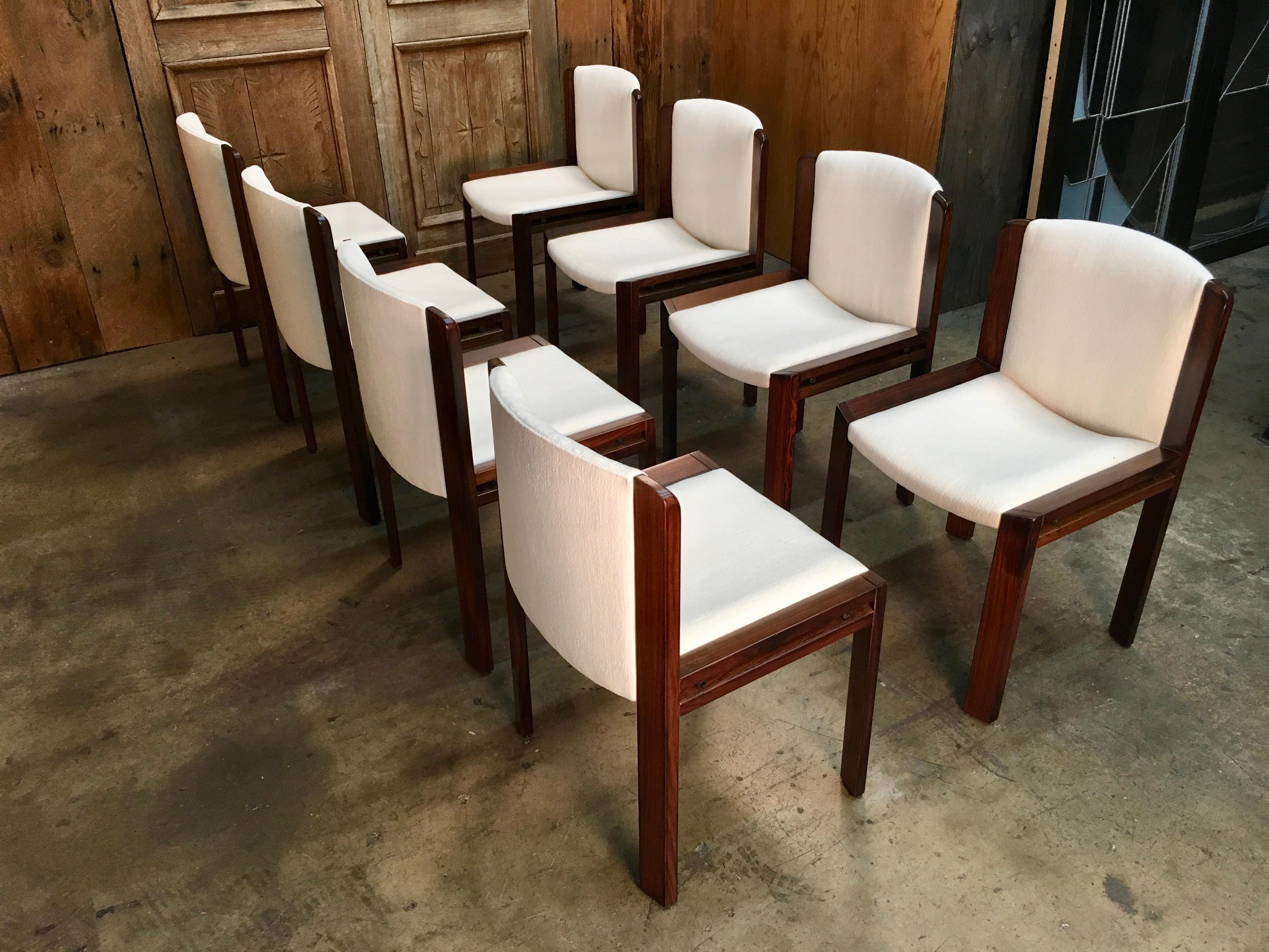 Set of Eight Joe Colombo '300' Dining Chairs for Pozzi 3