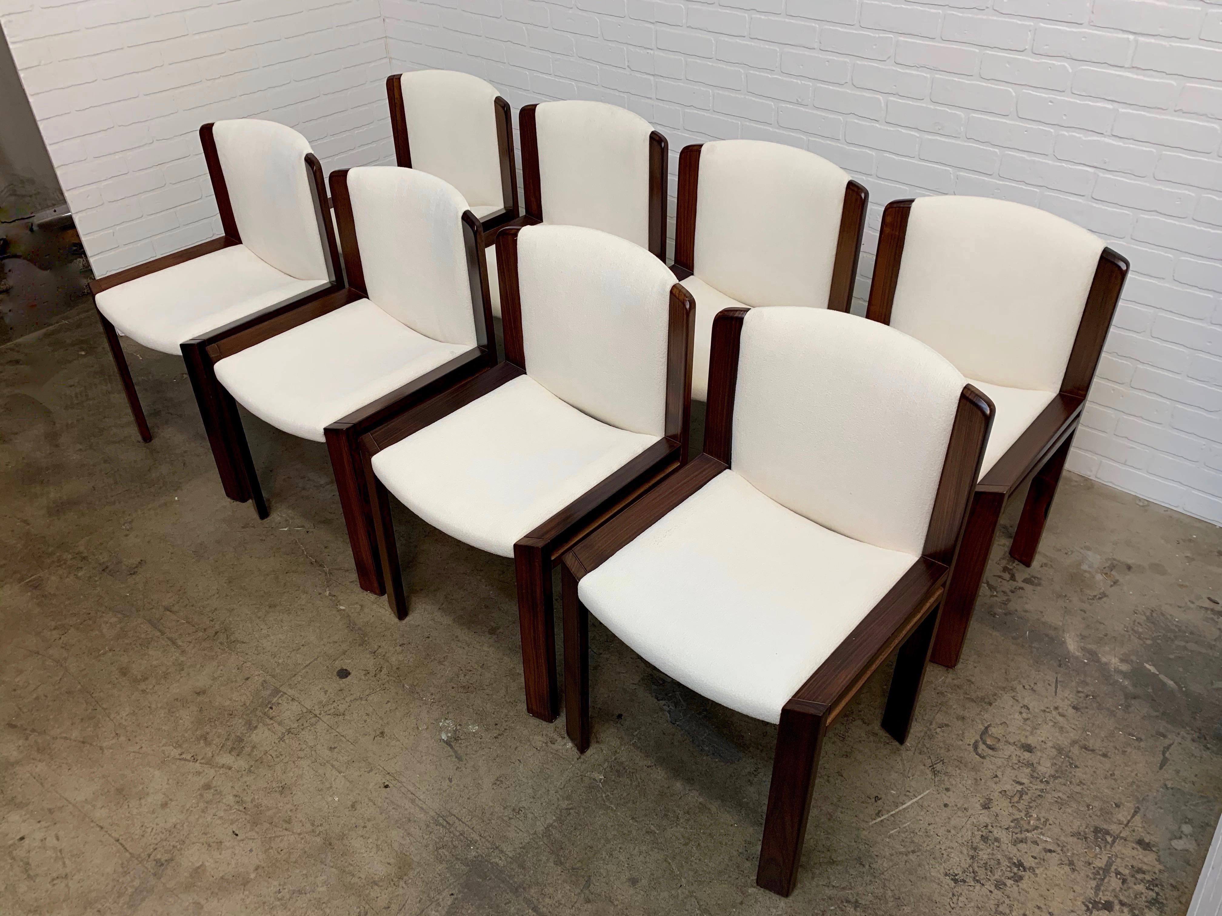 Set of Eight Joe Colombo '300' Dining Chairs for Pozzi 3