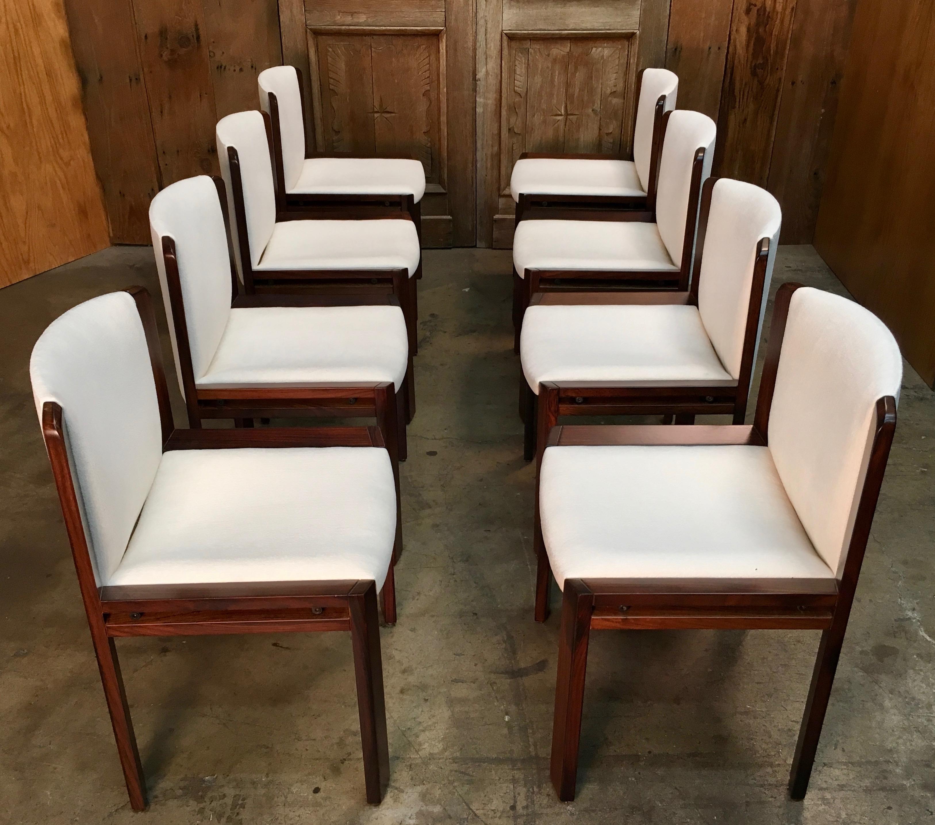 Set of Eight Joe Colombo '300' Dining Chairs for Pozzi 4
