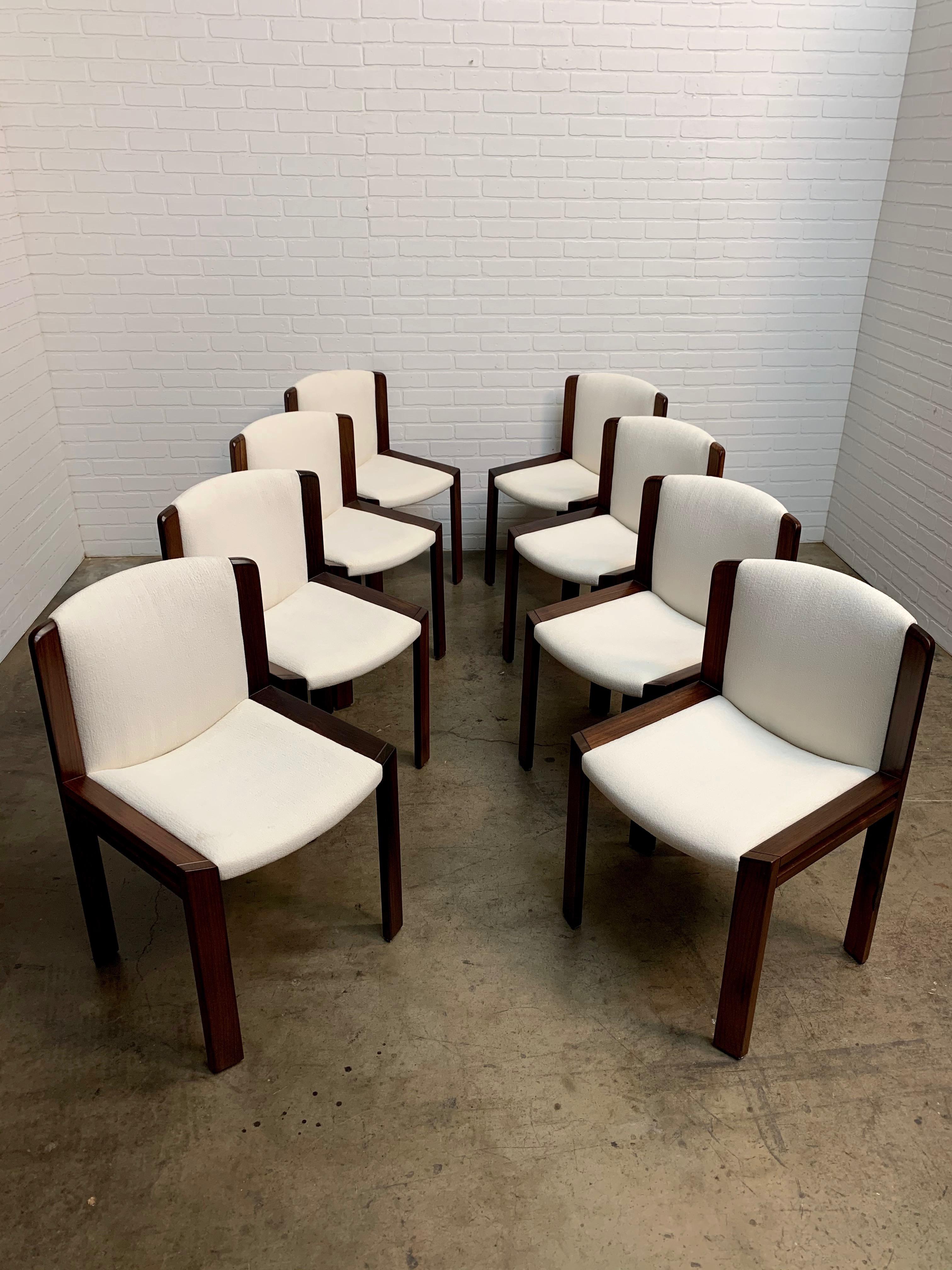 Set of Eight Joe Colombo '300' Dining Chairs for Pozzi 4