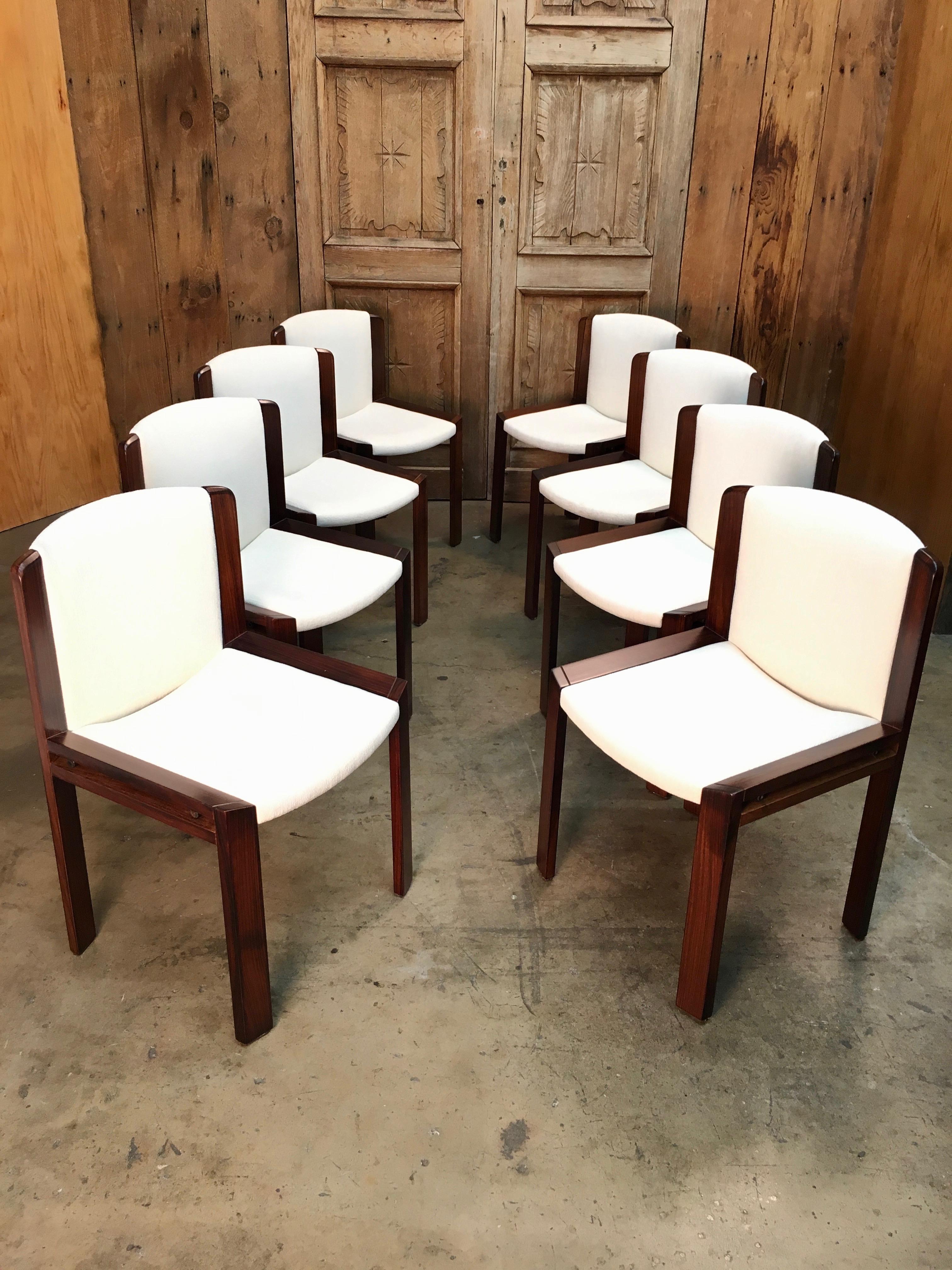 Set of Eight Joe Colombo '300' Dining Chairs for Pozzi 5