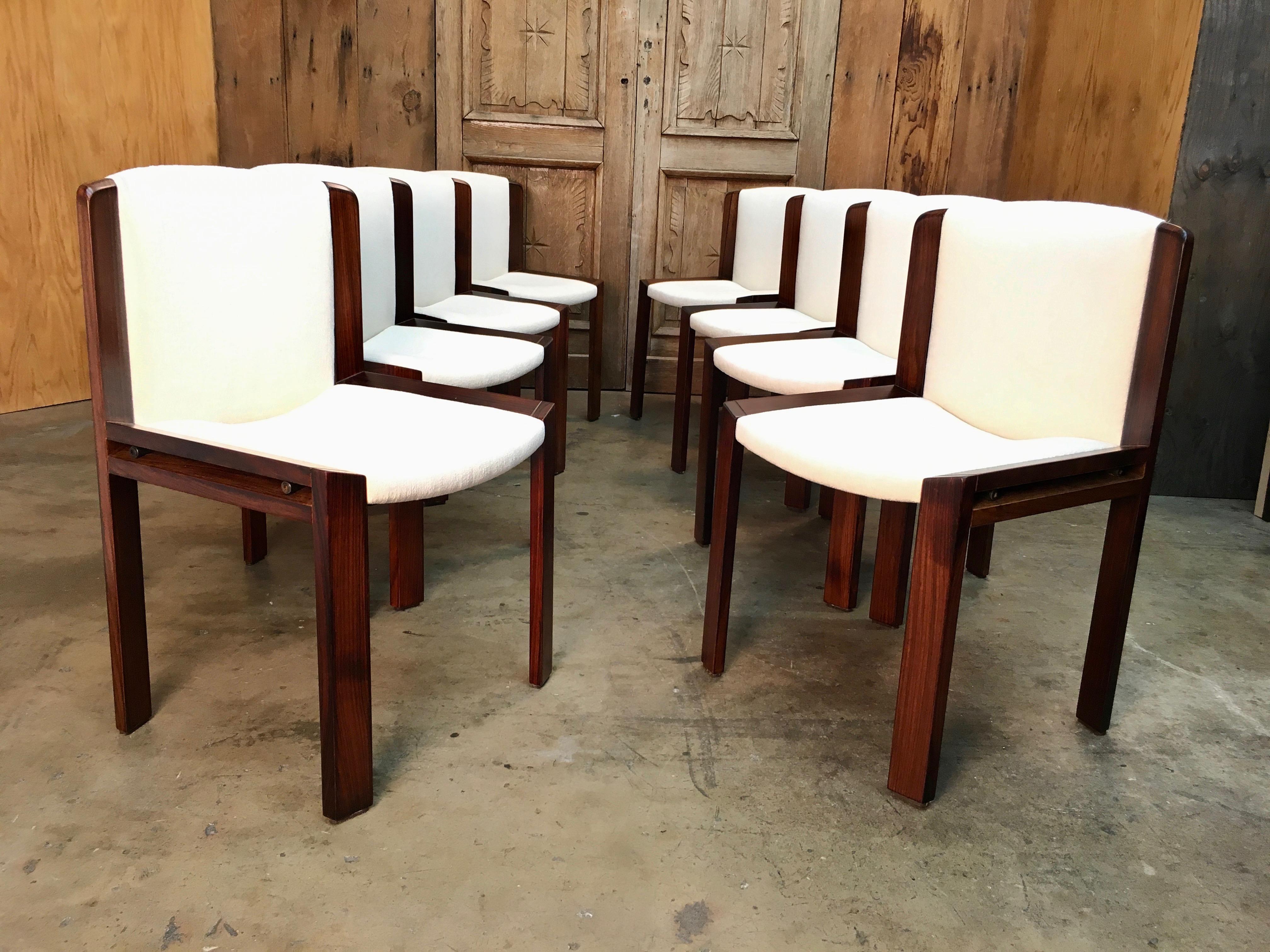 Set of Eight Joe Colombo '300' Dining Chairs for Pozzi 6