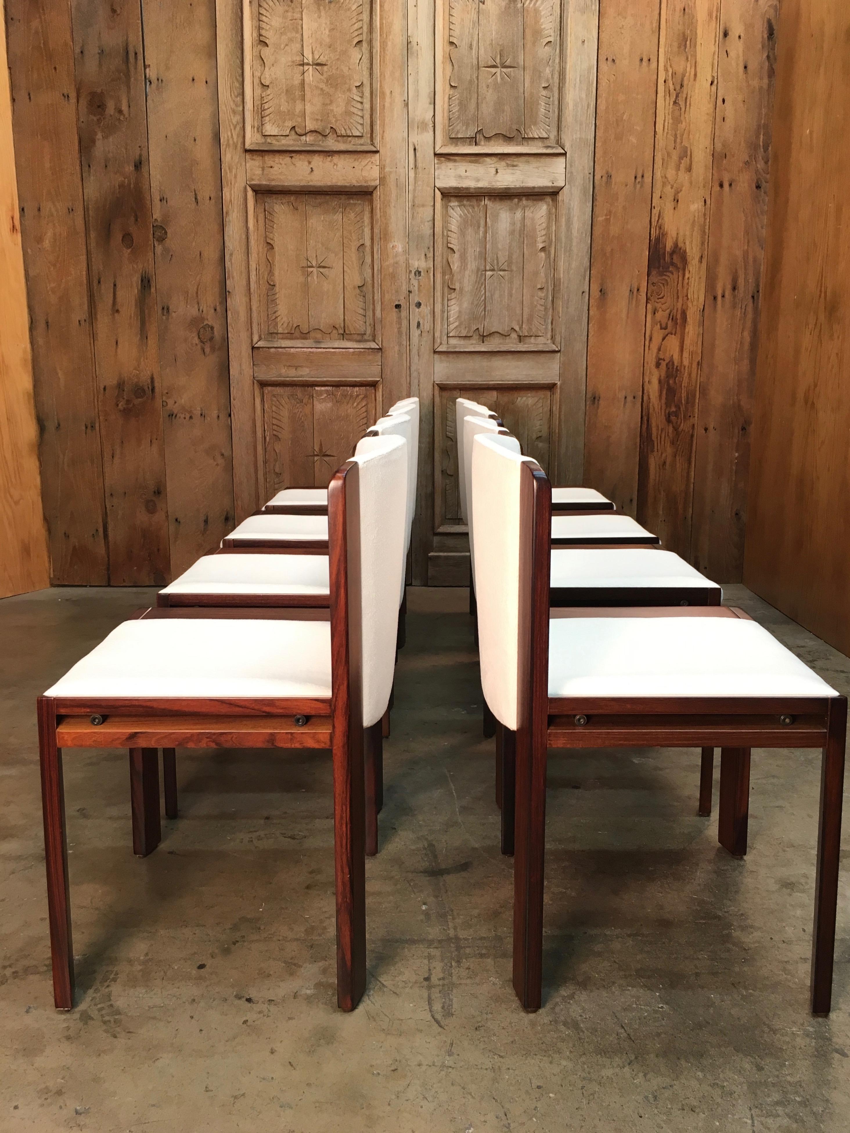 Set of Eight Joe Colombo '300' Dining Chairs for Pozzi 8