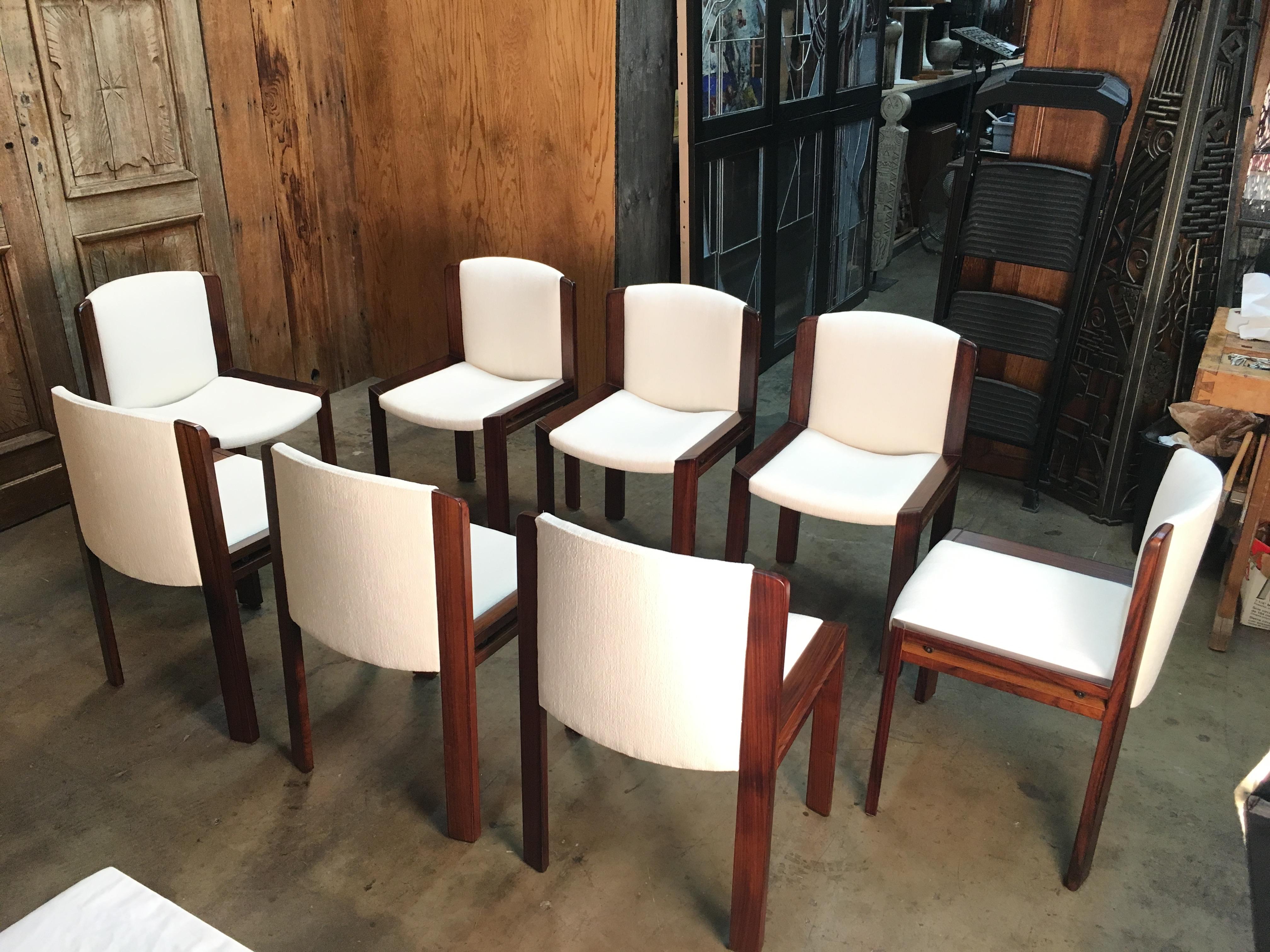 Set of Eight Joe Colombo '300' Dining Chairs for Pozzi 9