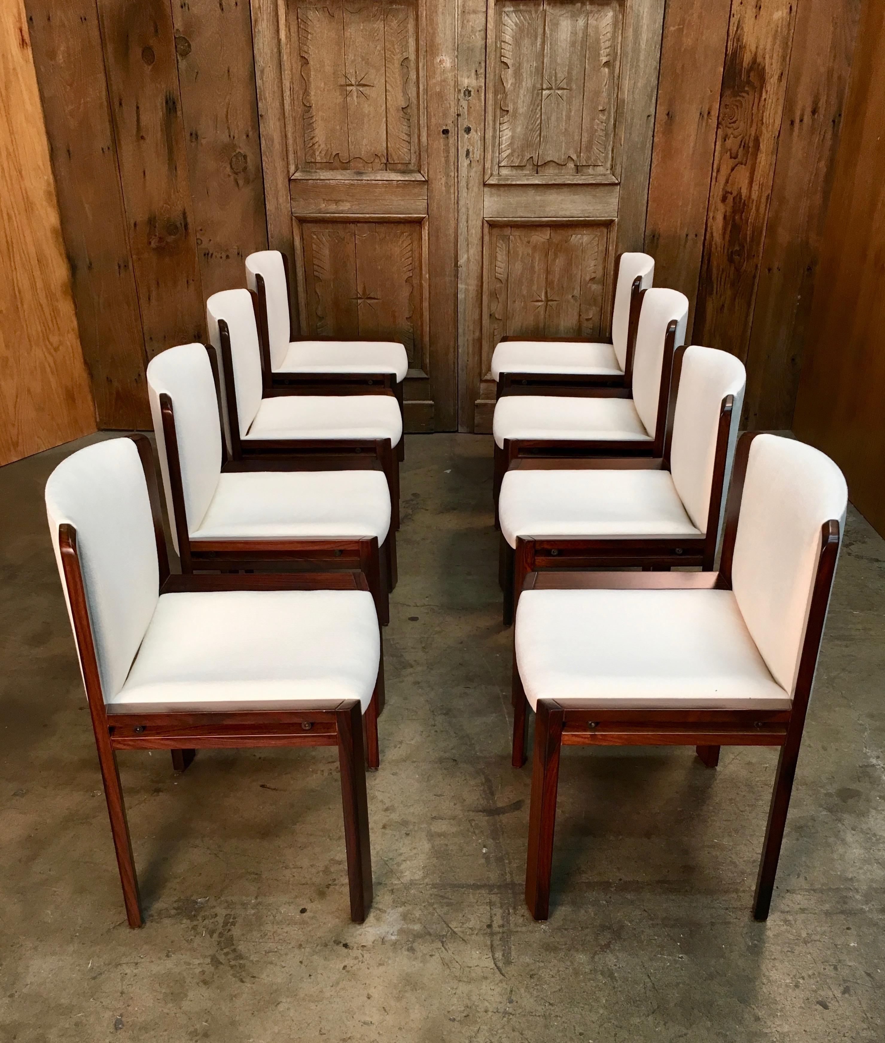 Set of Eight Joe Colombo '300' Dining Chairs for Pozzi In Good Condition In Denton, TX