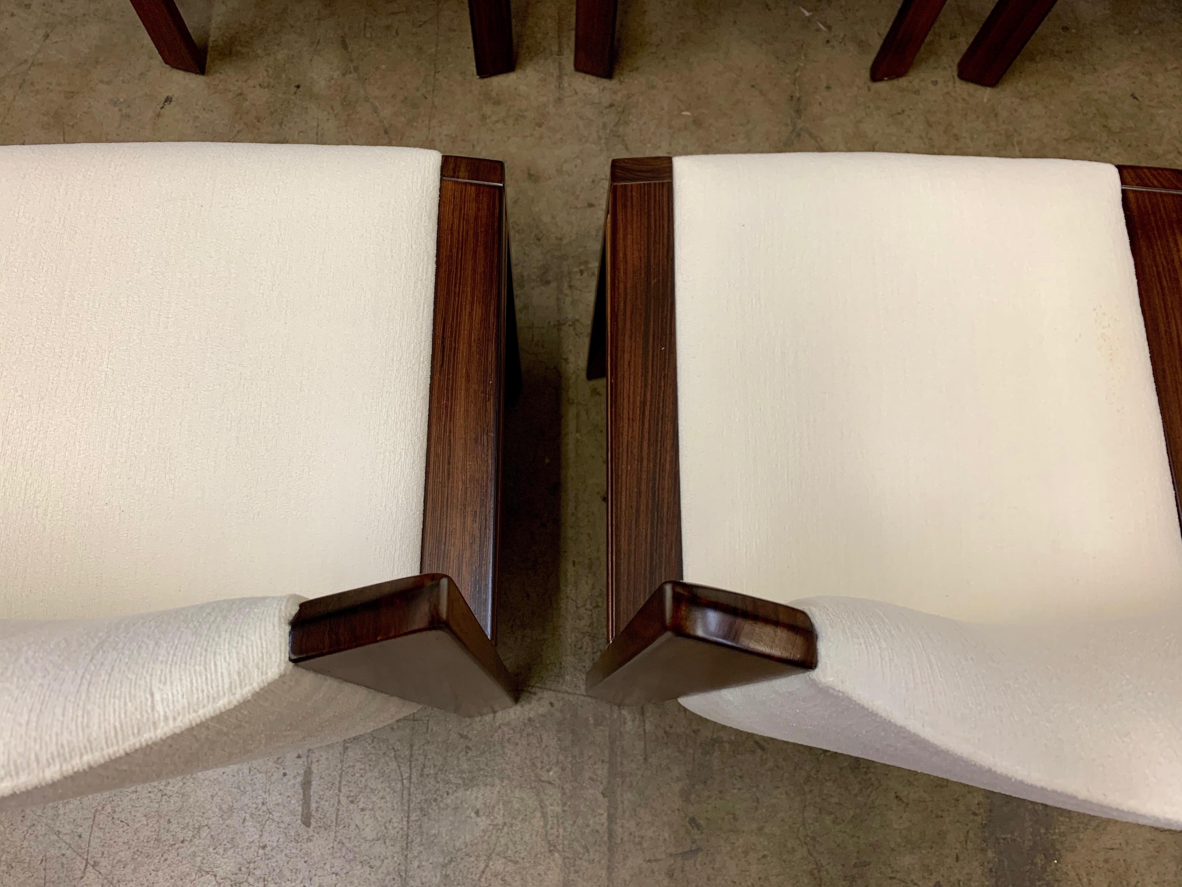 Set of Eight Joe Colombo '300' Dining Chairs for Pozzi In Good Condition In Denton, TX