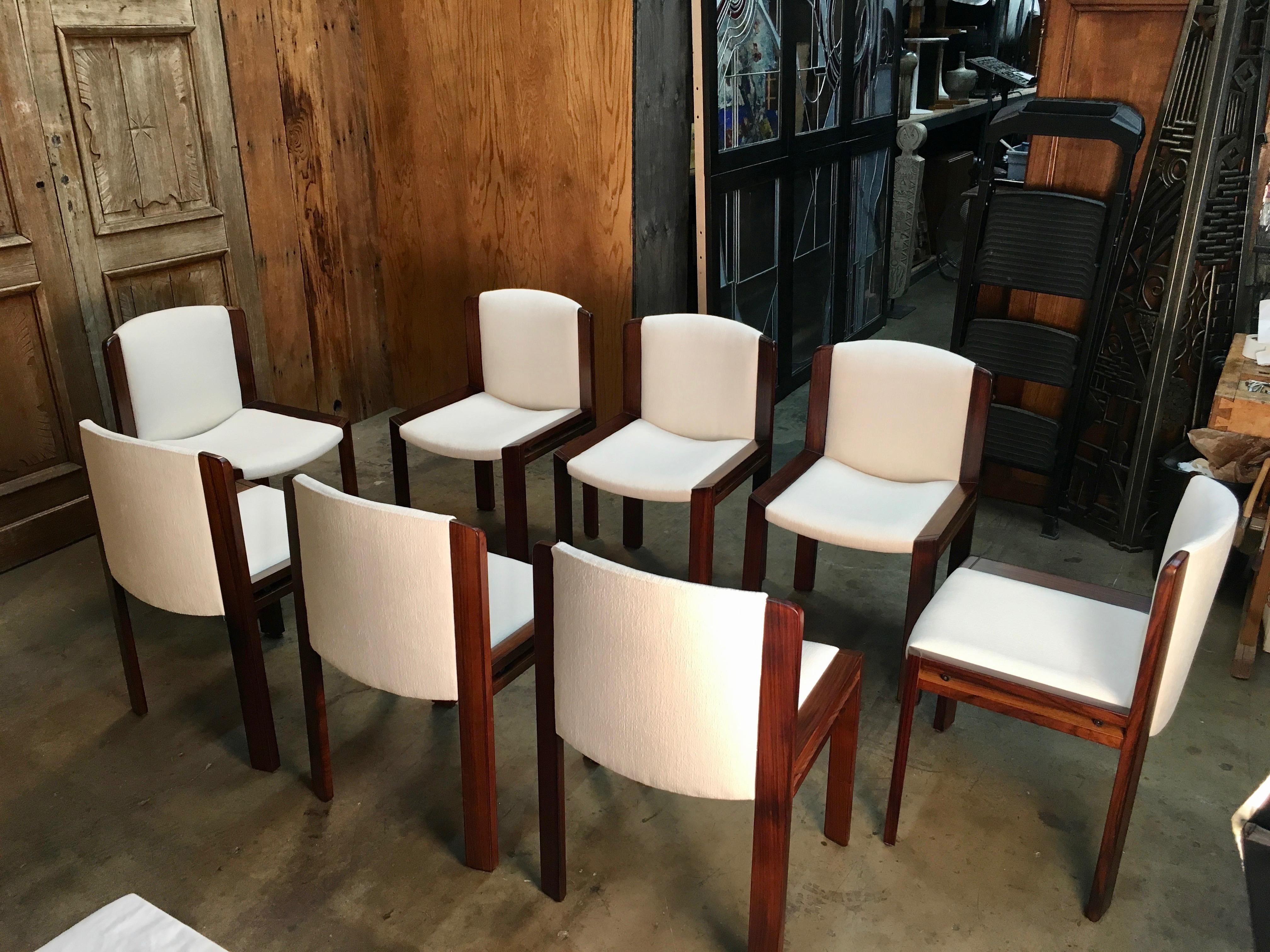 20th Century Set of Eight Joe Colombo '300' Dining Chairs for Pozzi