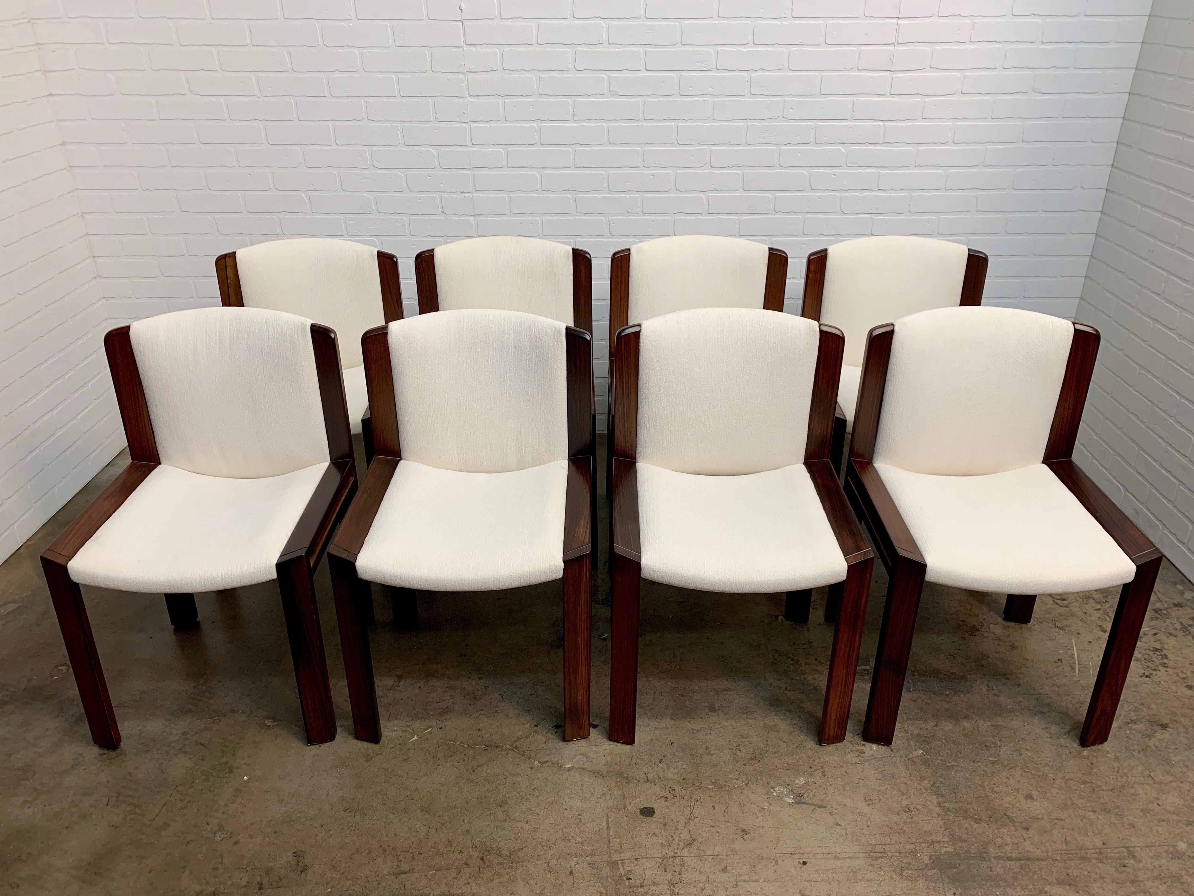 20th Century Set of Eight Joe Colombo '300' Dining Chairs for Pozzi
