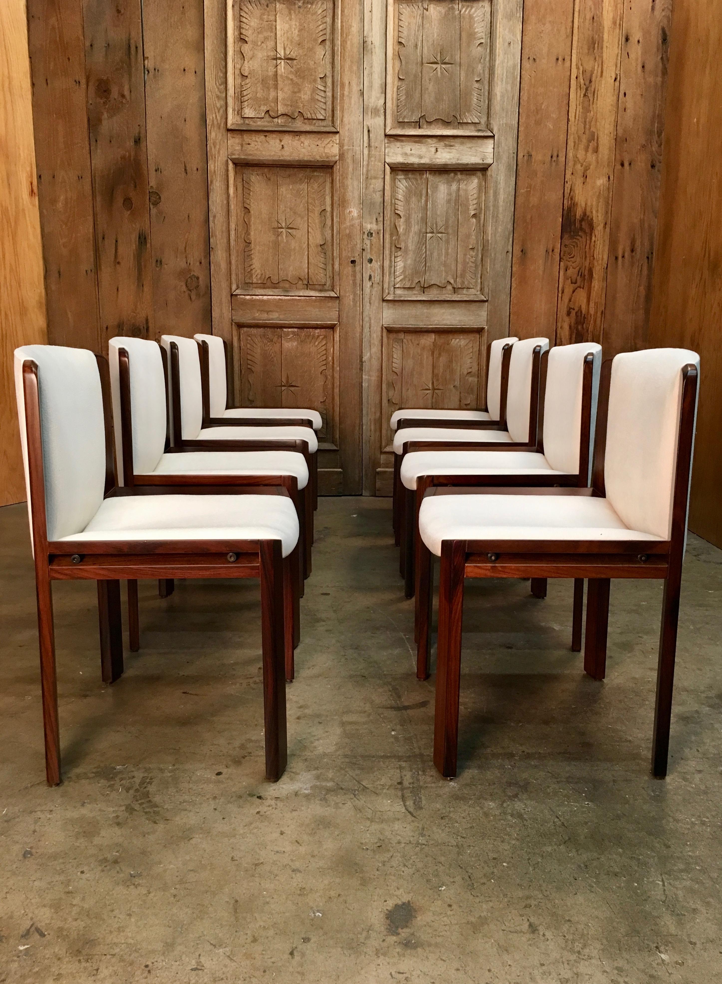 Set of Eight Joe Colombo '300' Dining Chairs for Pozzi 1